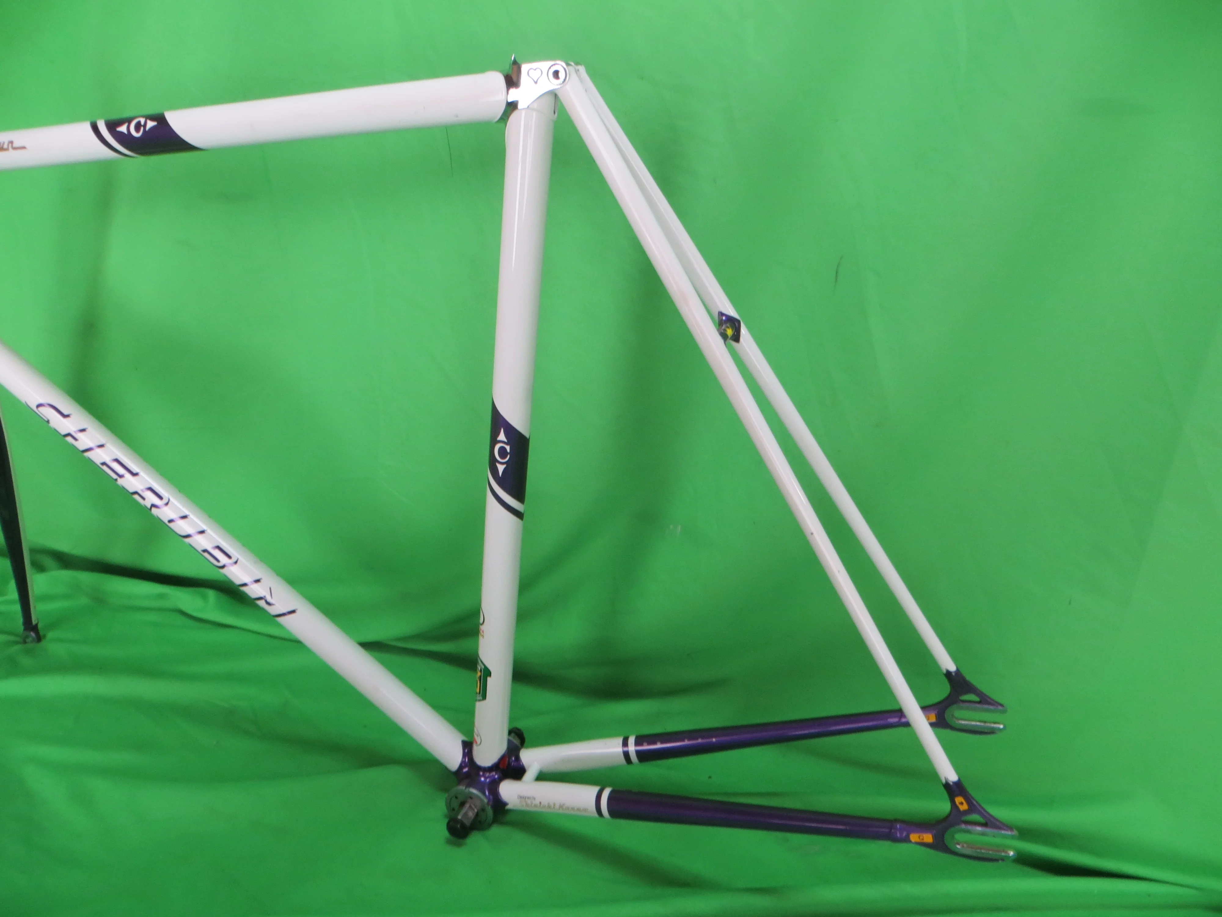 Cherubim Columbus Max Fork / Reynolds 853 //  / White / Candy Purple // 57.5cm - Image 7
