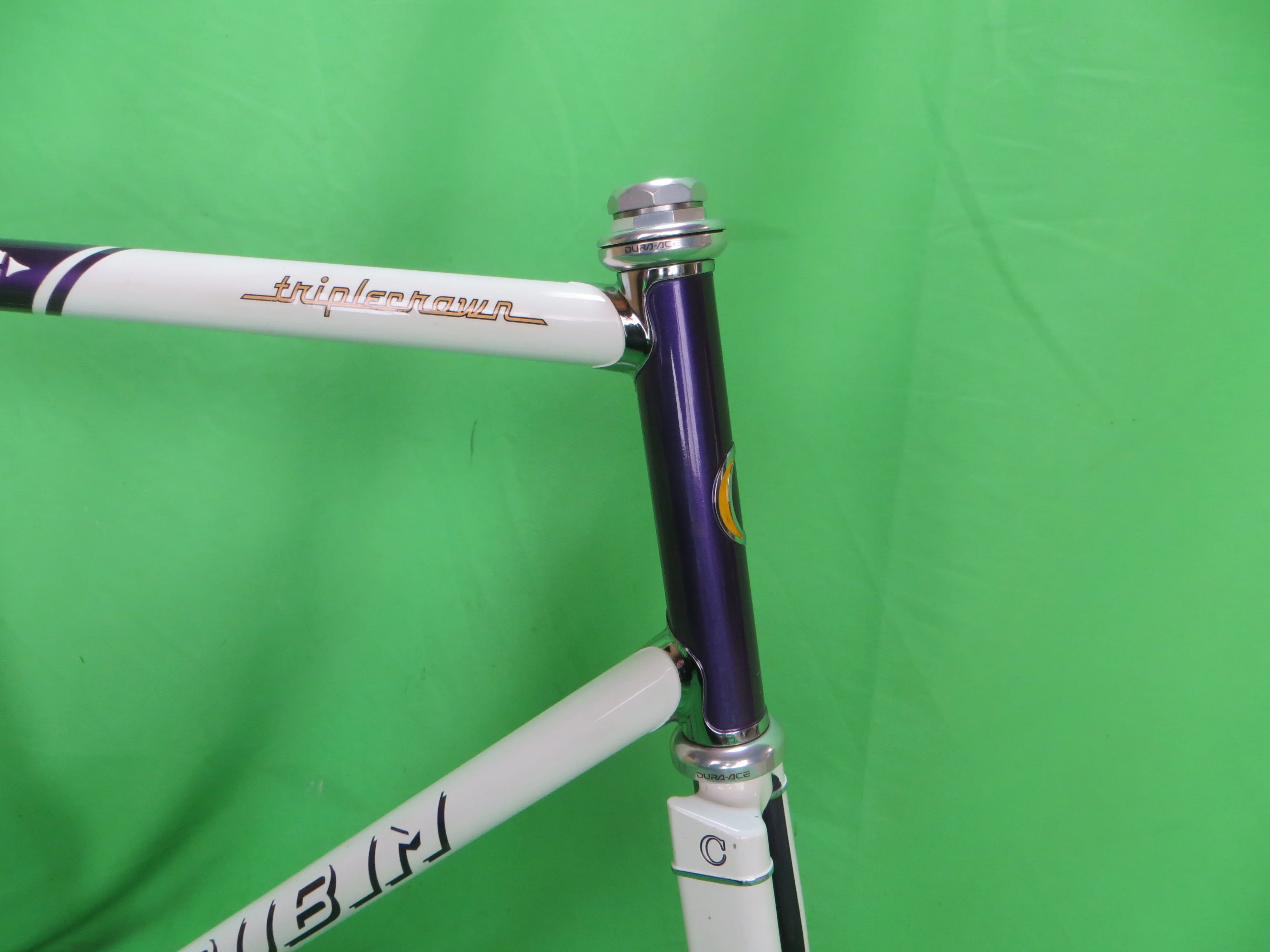 Cherubim Columbus Max Fork / Reynolds 853 //  / White / Candy Purple // 57.5cm - Image 8