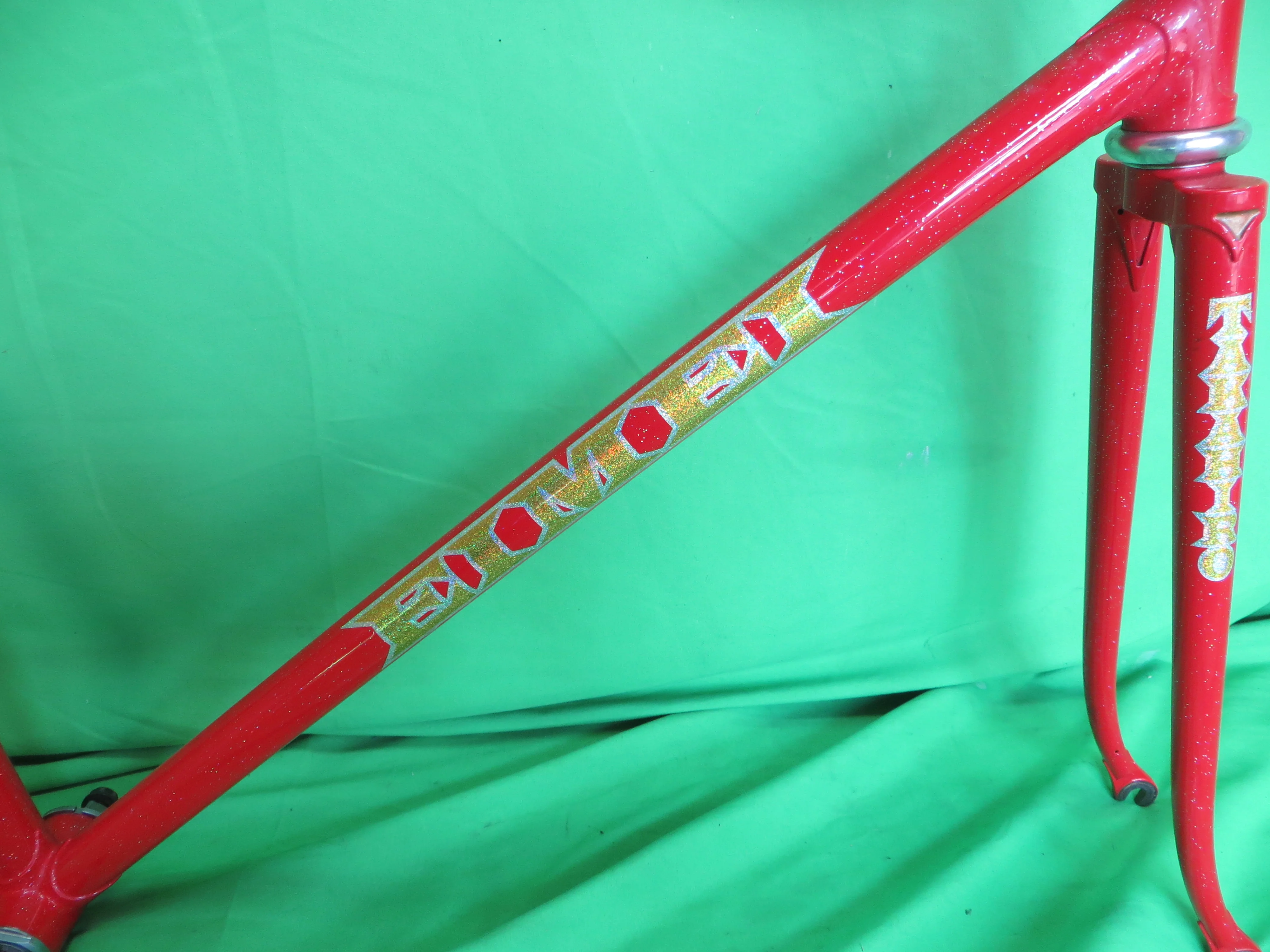 EIMEI Gold Decals // Red Metallic with Rainbow Flake // 55cm - Image 13