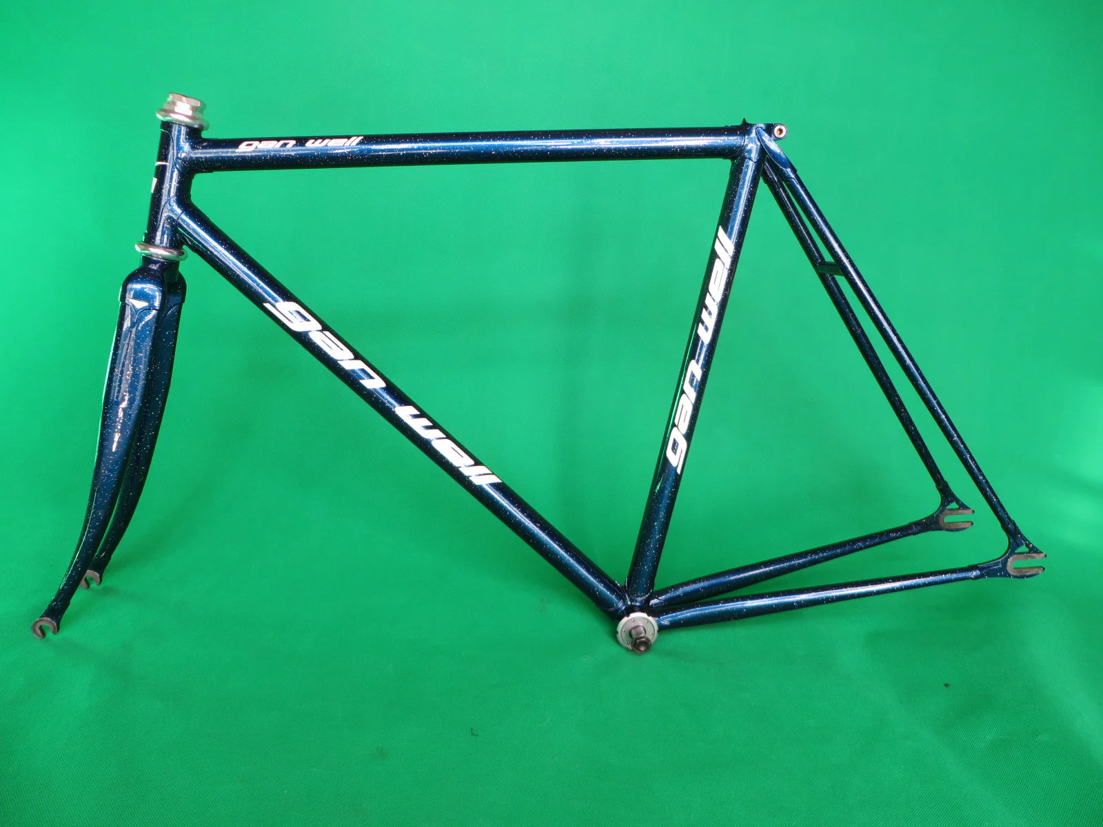 GAN WELL PRO | dark blue / rainbow flake  | Columbus Max Fork + Dedacciai Tubing | 51.5cm