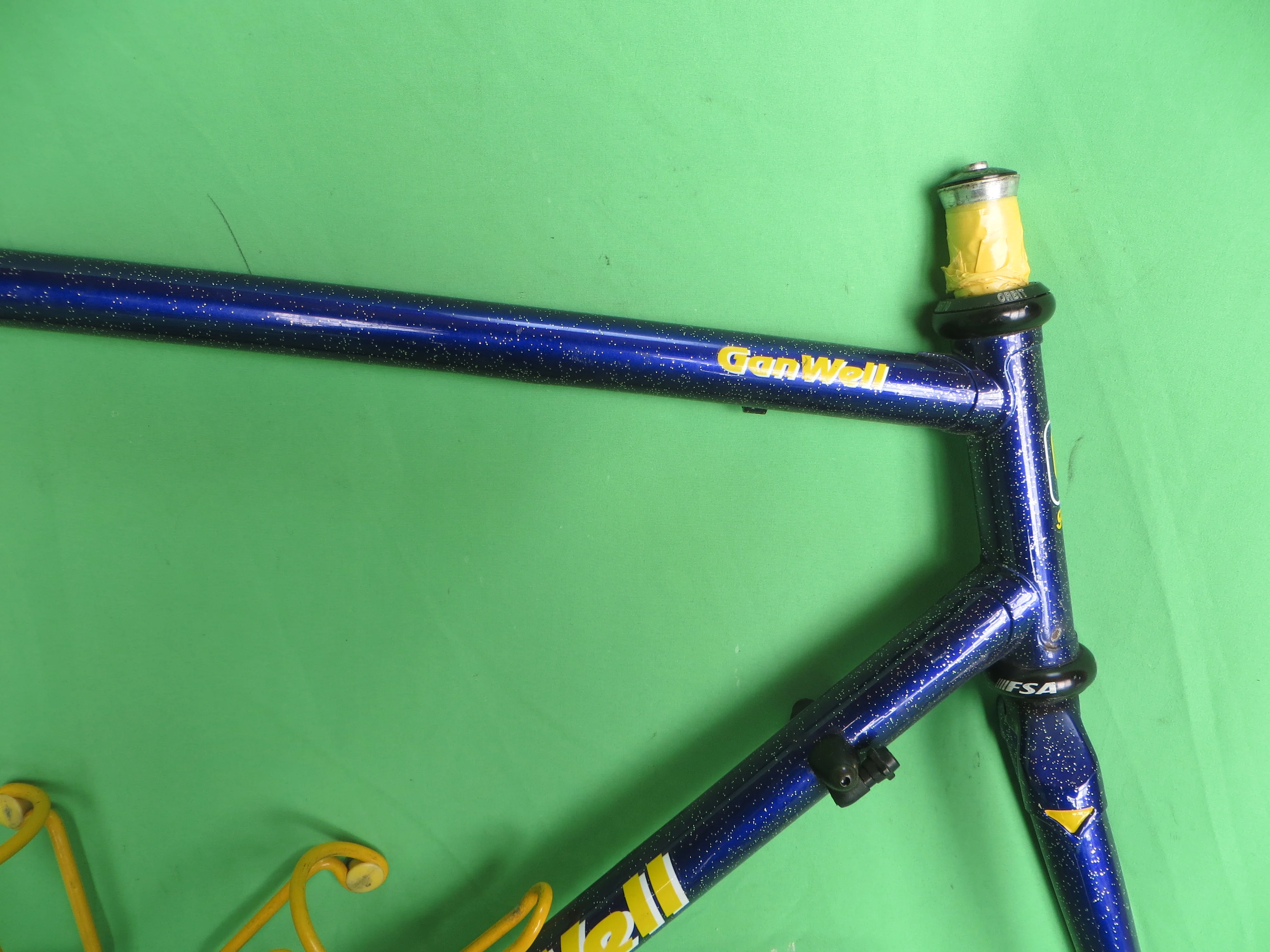 Gan Well Pro Road Frame // Purple with Gold Flake  // 55cm - Image 12