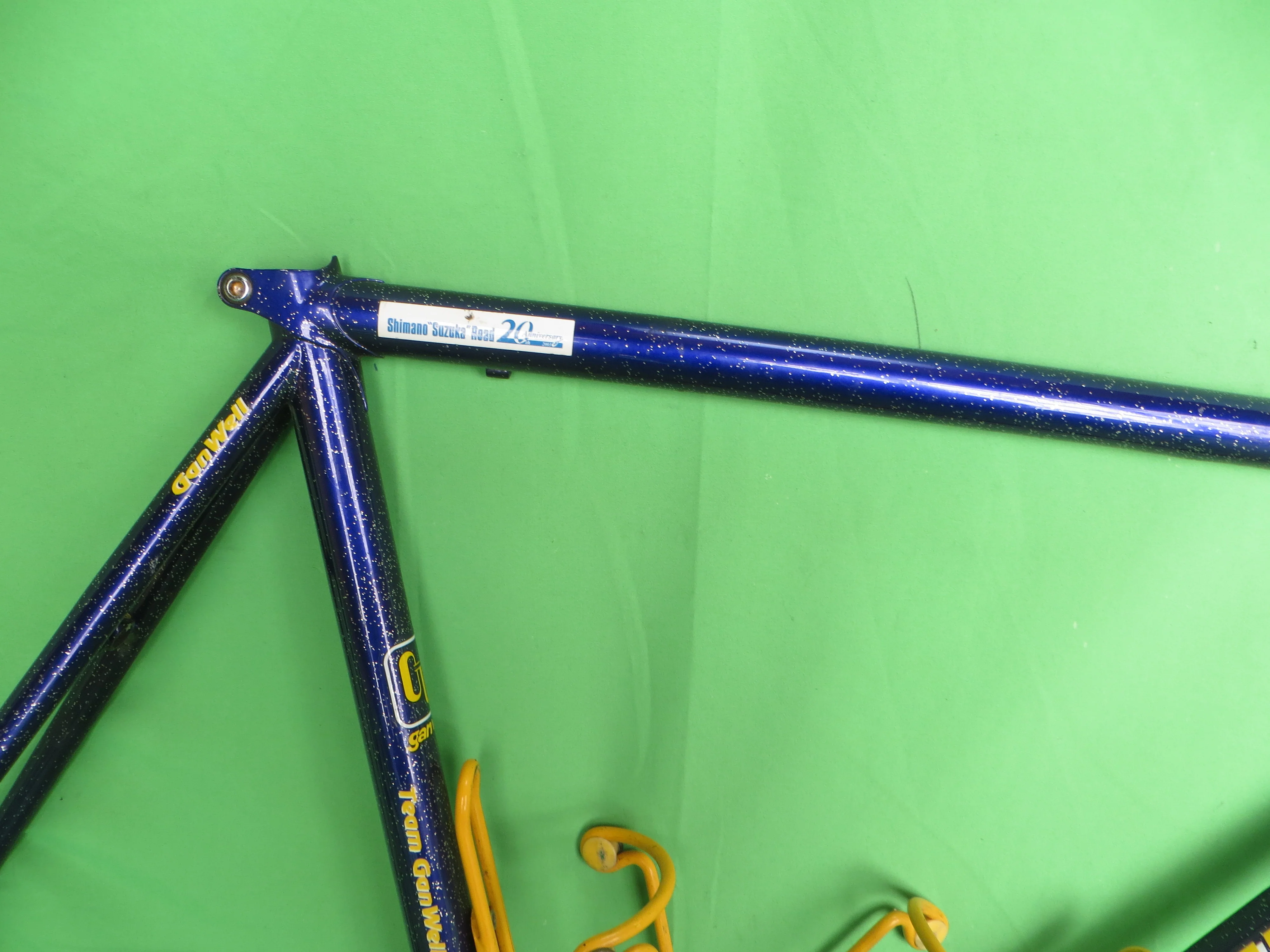 Gan Well Pro Road Frame // Purple with Gold Flake  // 55cm - Image 13