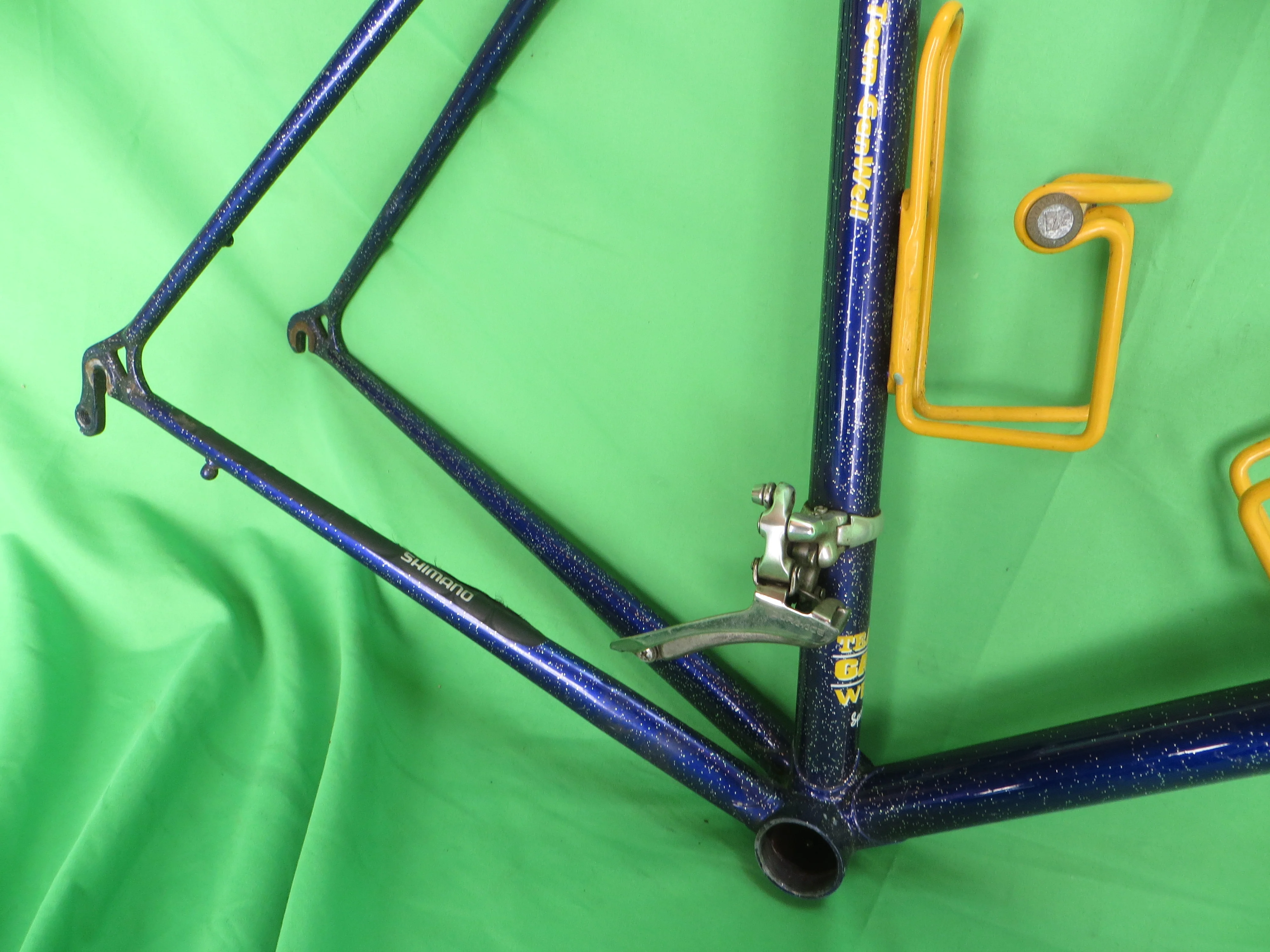 Gan Well Pro Road Frame // Purple with Gold Flake  // 55cm - Image 15