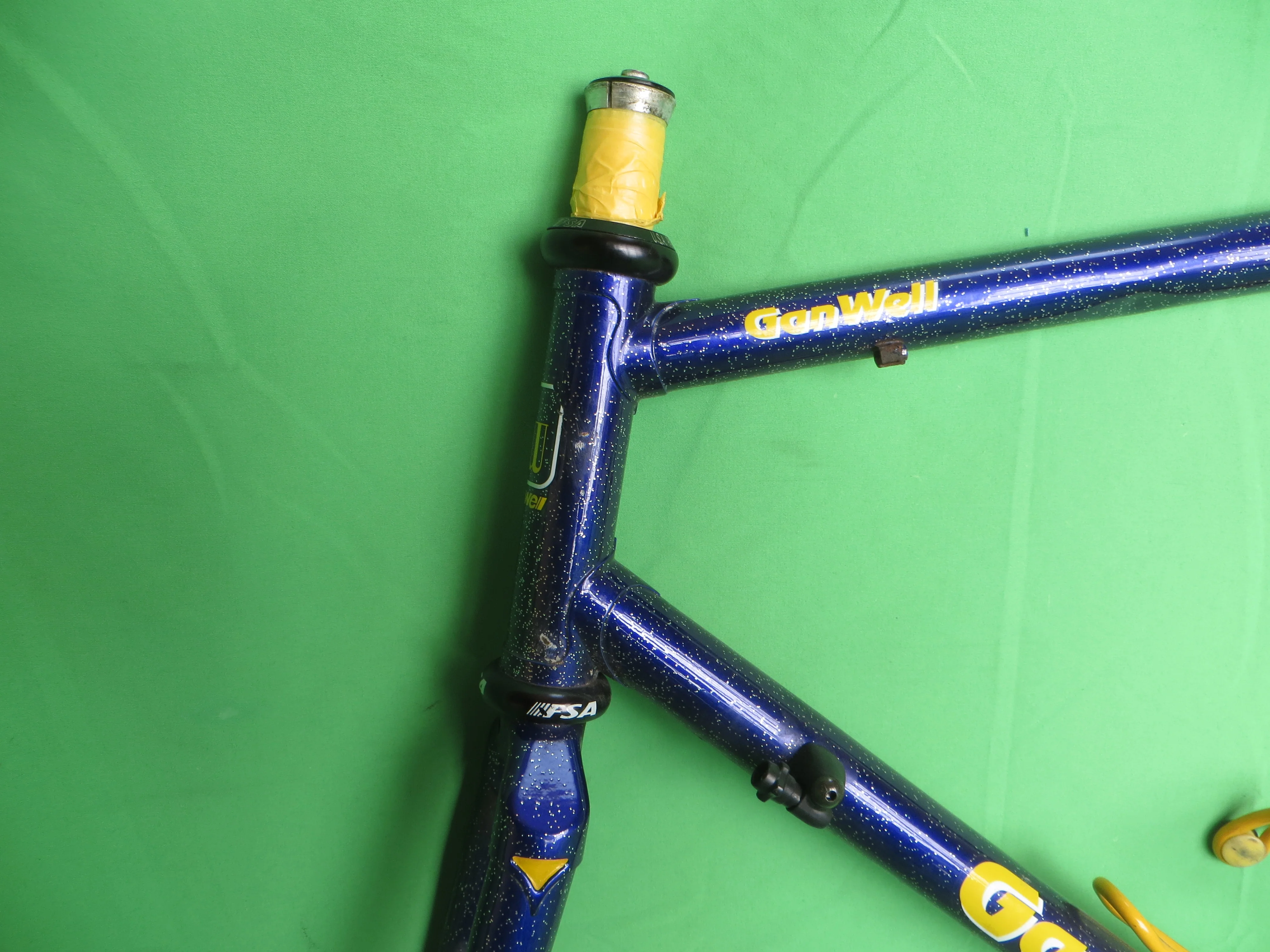 Gan Well Pro Road Frame // Purple with Gold Flake  // 55cm - Image 2