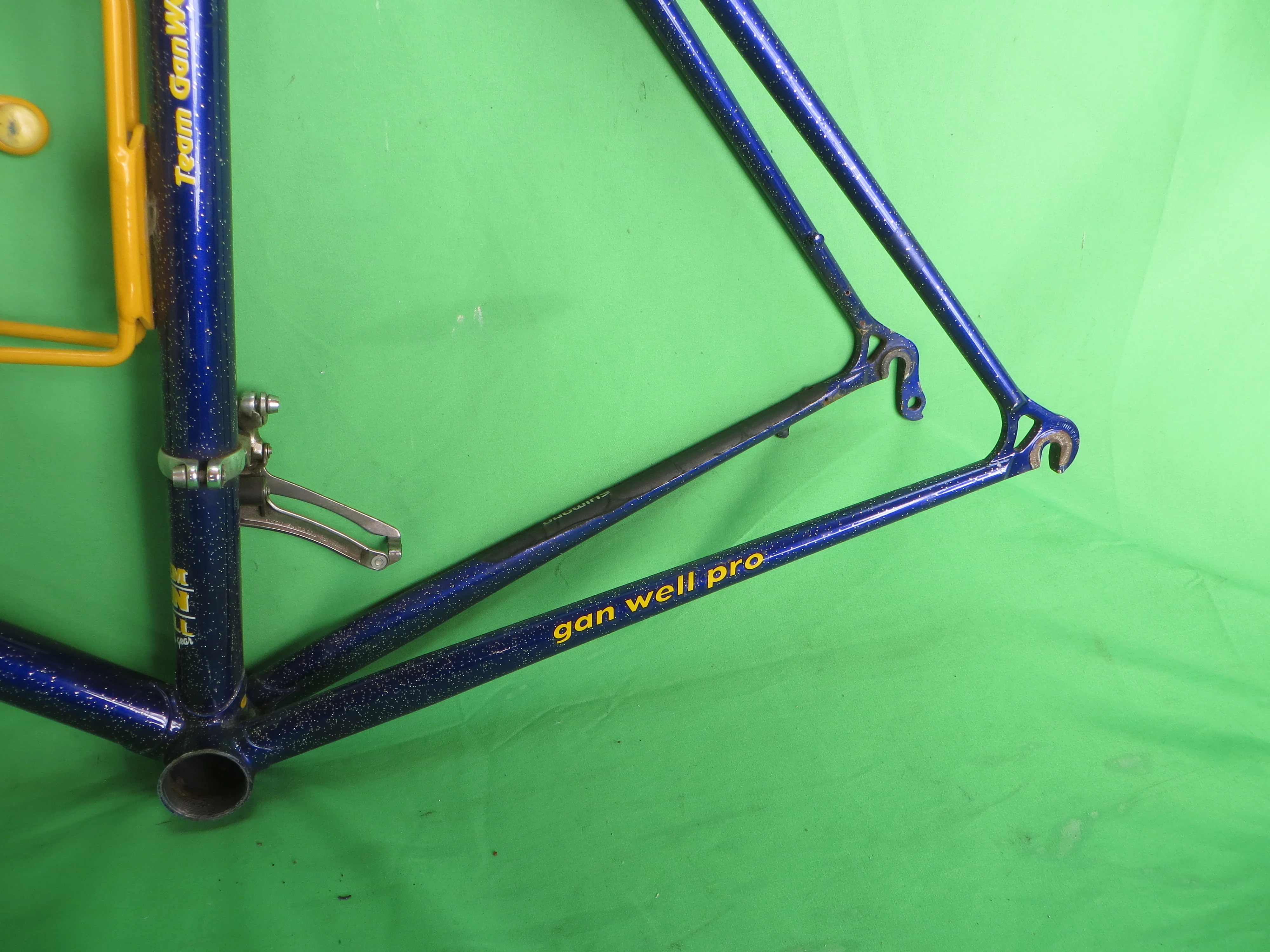 Gan Well Pro Road Frame // Purple with Gold Flake  // 55cm - Image 8