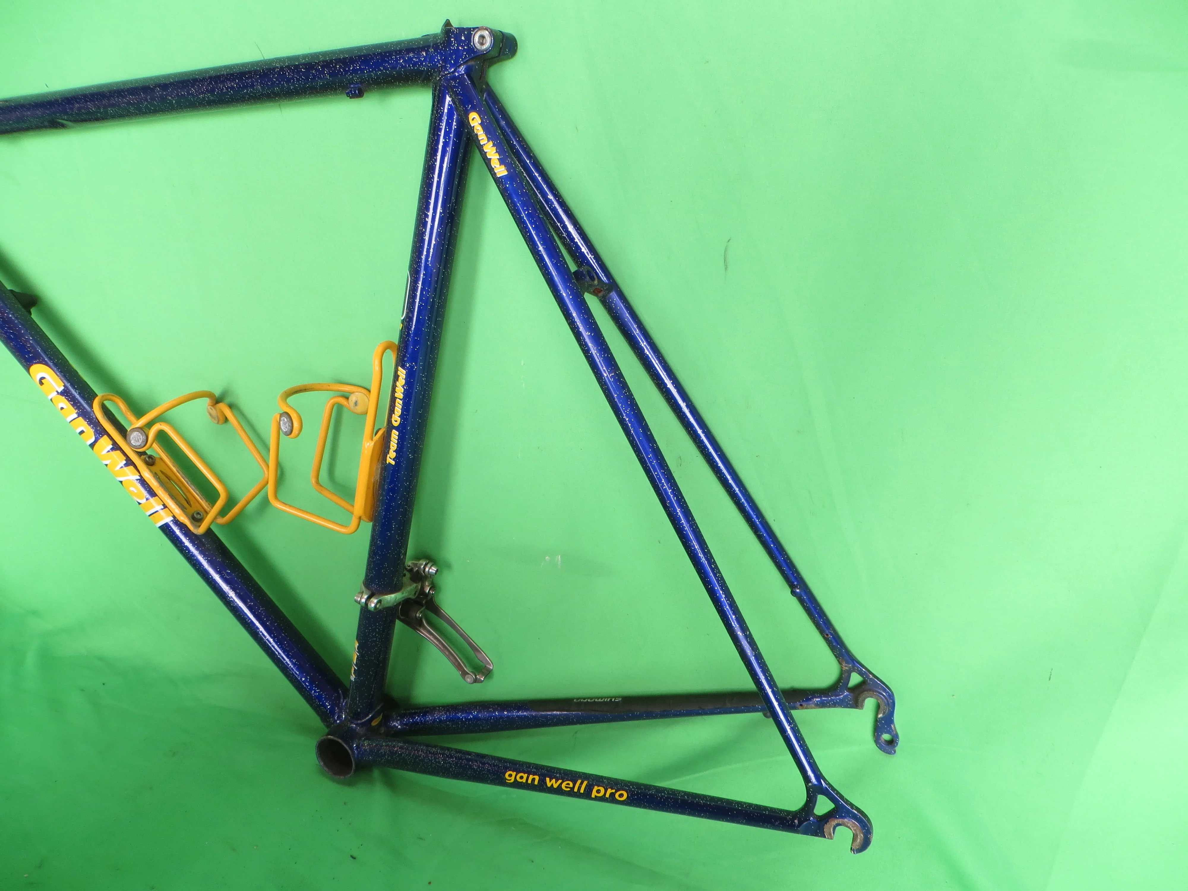 Gan Well Pro Road Frame // Purple with Gold Flake  // 55cm - Image 9