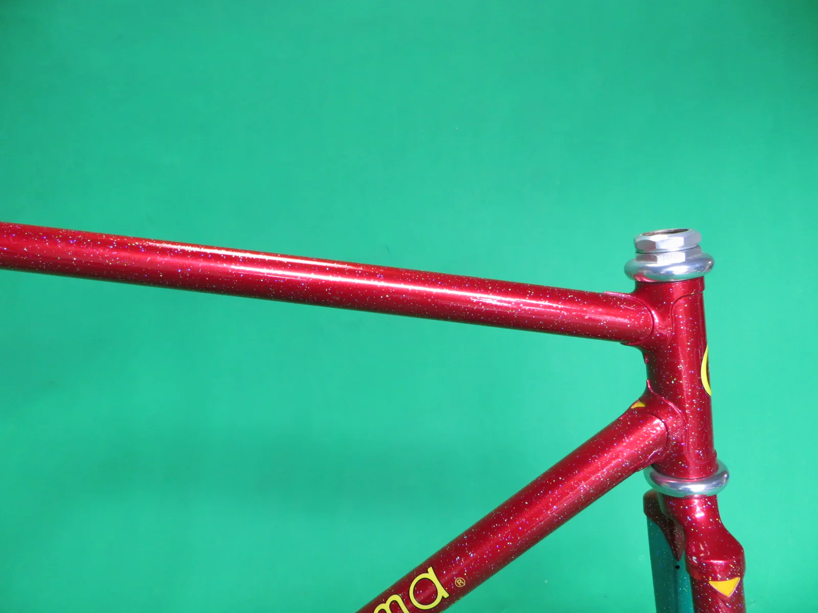 GEORAMA // Red & Green Two Tone + Rainbow Flake // 50.5cm - Image 8