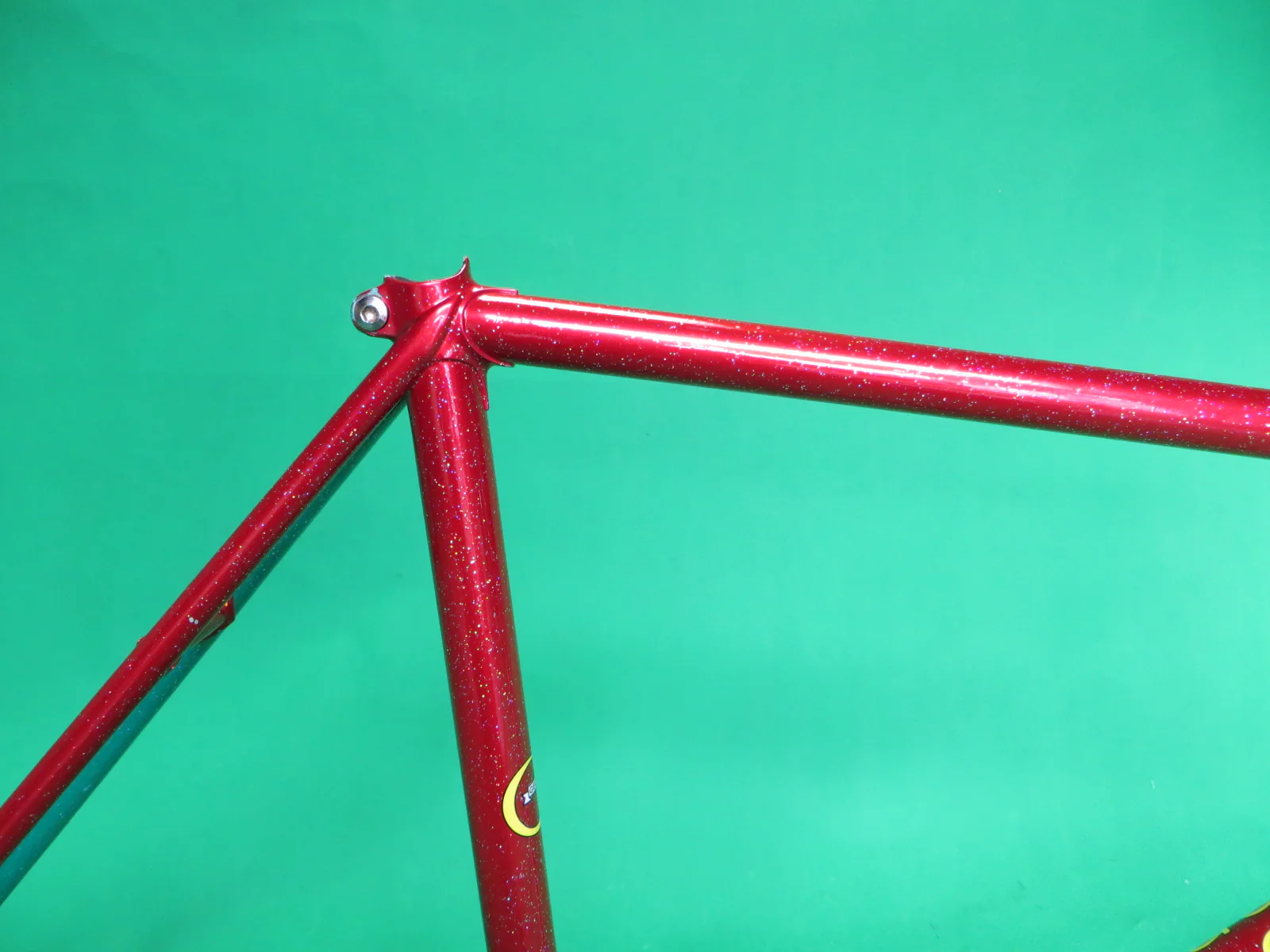 GEORAMA // Red & Green Two Tone + Rainbow Flake // 50.5cm - Image 9