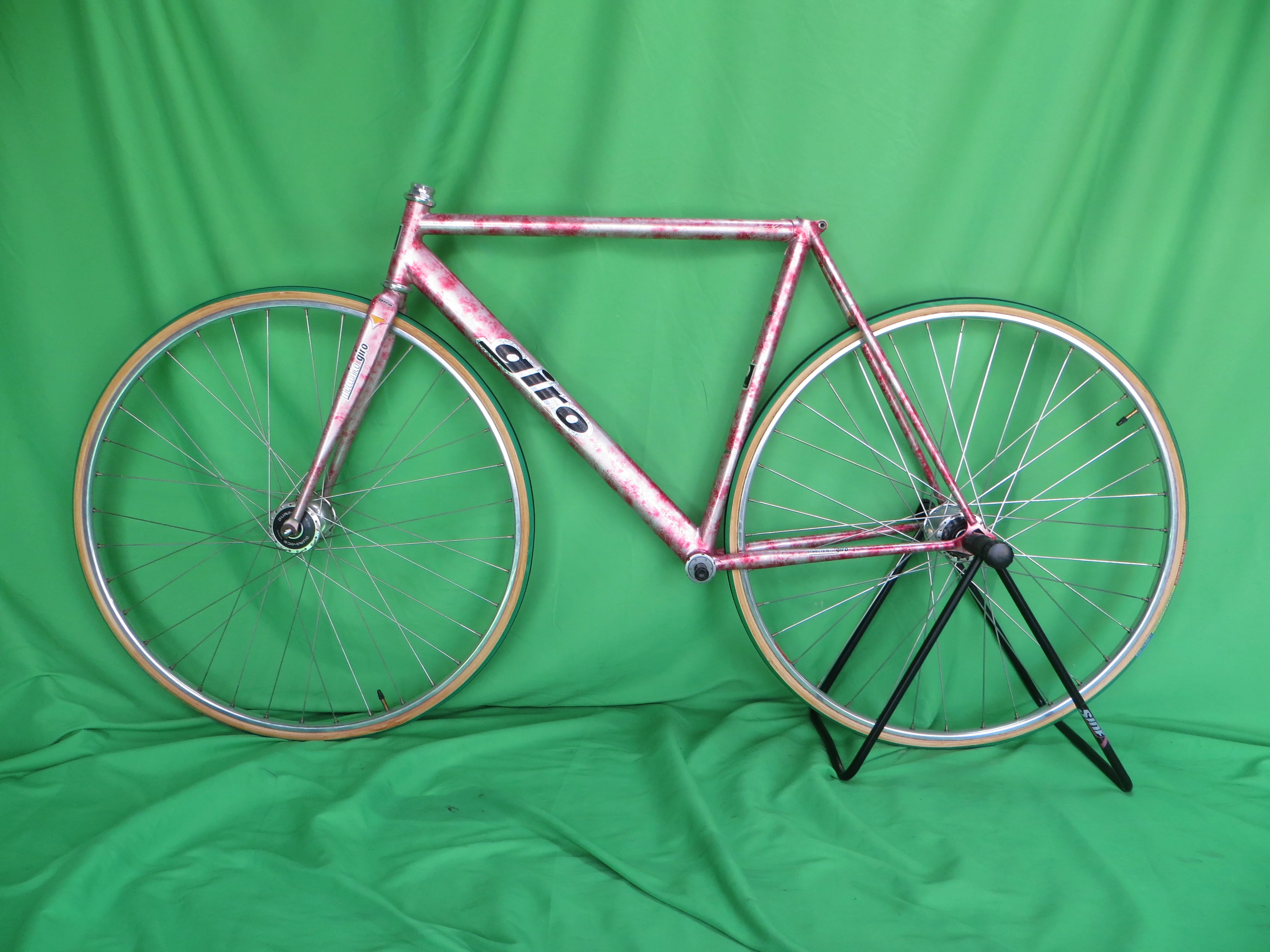 Rare!! Giro CrMo TT // Red Silver Marble with Rainbow Flake // 50.5cm Non NJS - Image 16