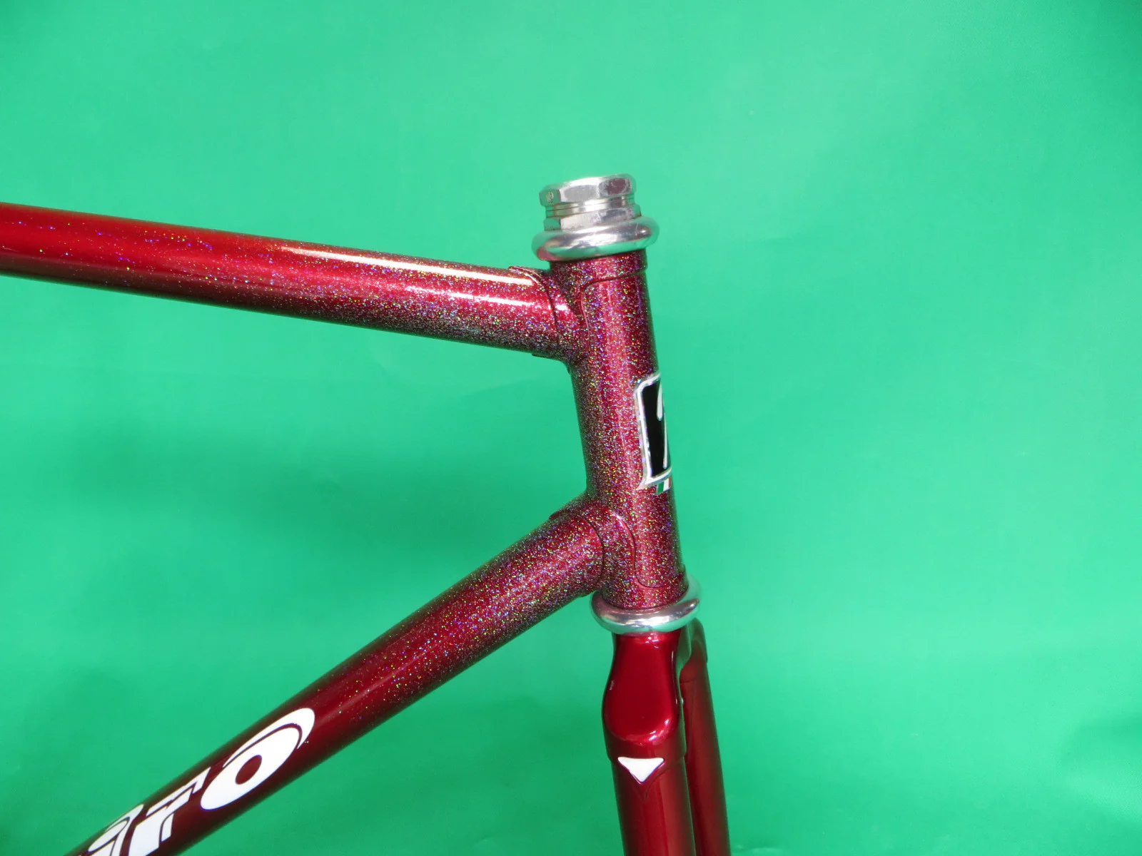 GIRO // red metallic rainbow flake // 54cm - Image 9