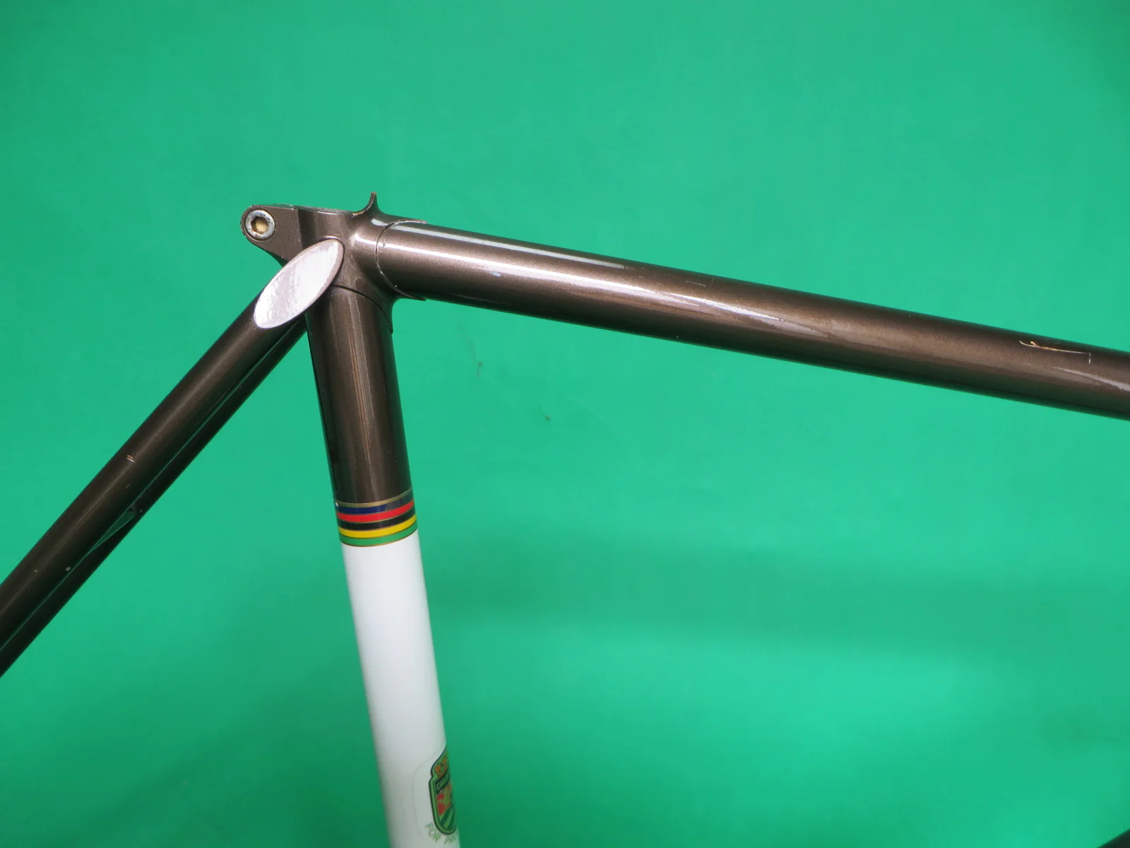Grand Velo // Bridgestone // Grayish bronze // White Two Tone // Tange No.1 // 50.5cm - Image 12