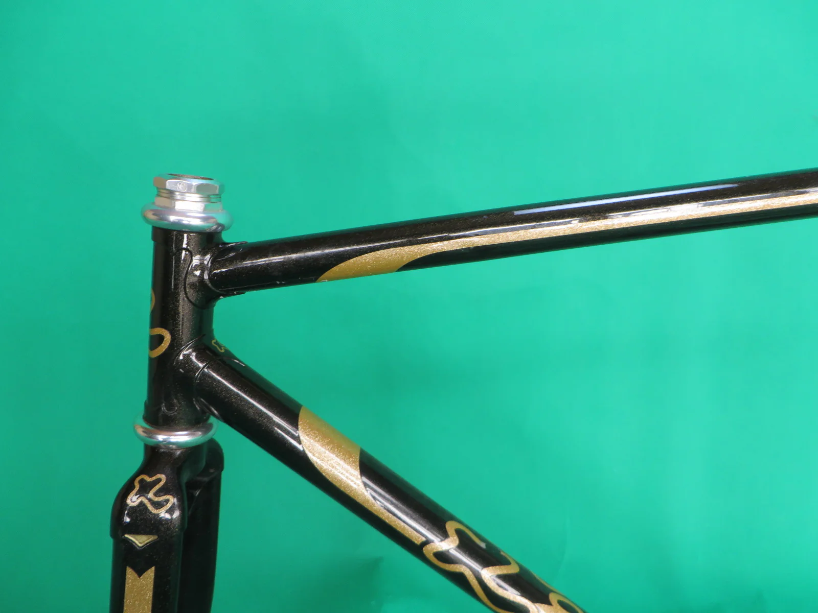 Kiyo Miyazawa Columbus Max Fork // Black with fine gold flake // 51cm - Image 4