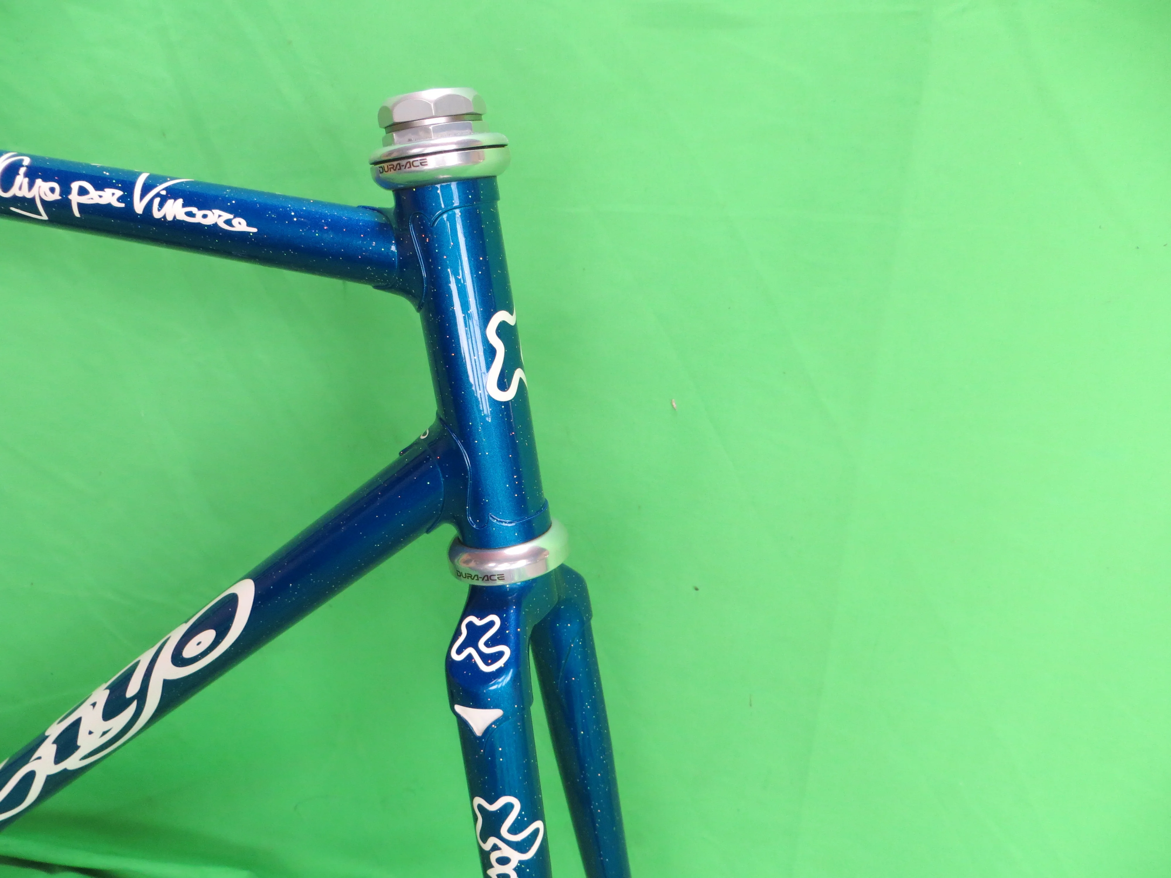 Kiyo Miyazawa // Deep Blue Metallic with Rainbow Flake // 53cm - Image 9