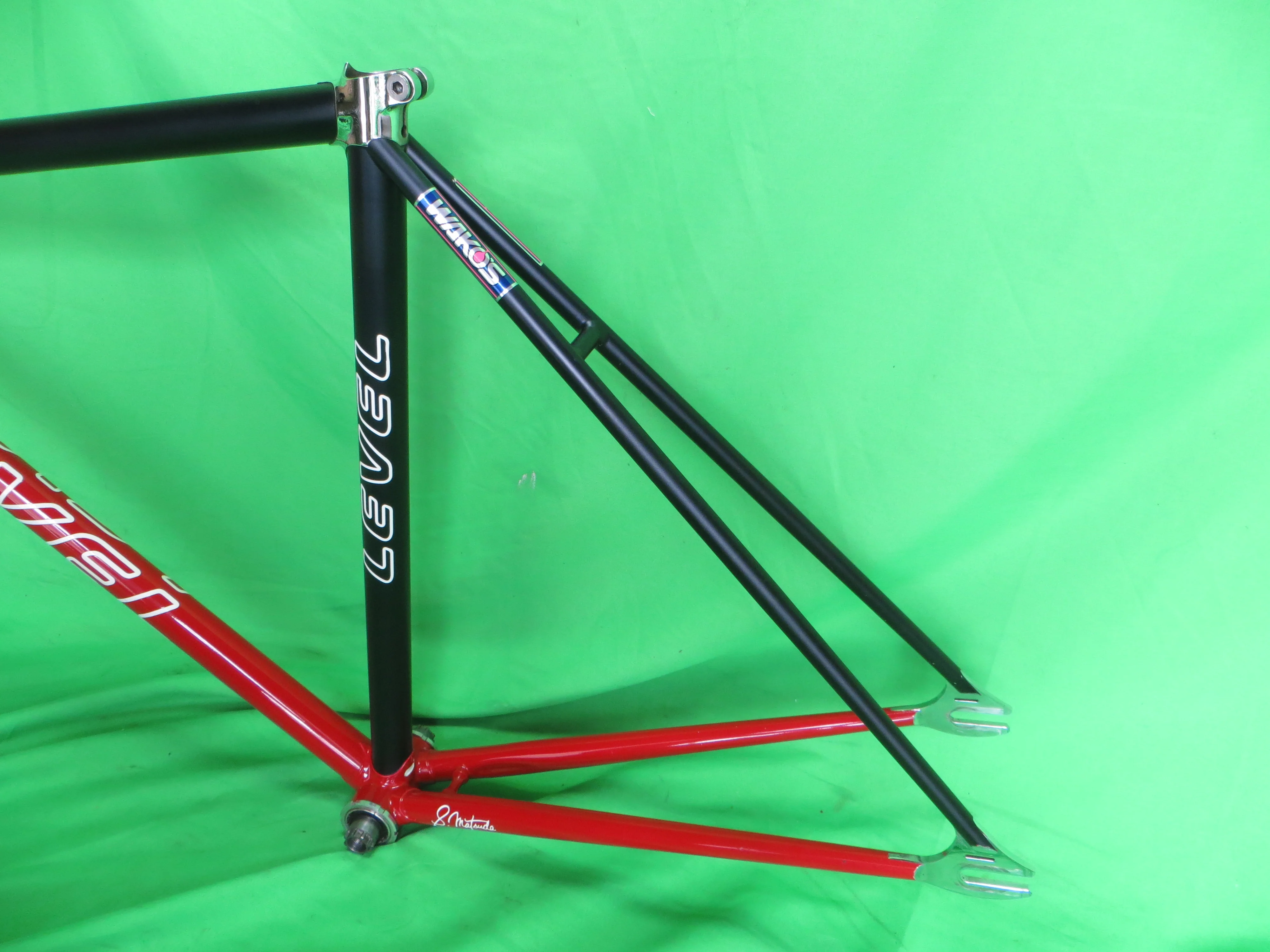 Level Columbs Max Fork // Matte Black / Red Two Tone / Chrome Lugs // 49.5cm - Image 8