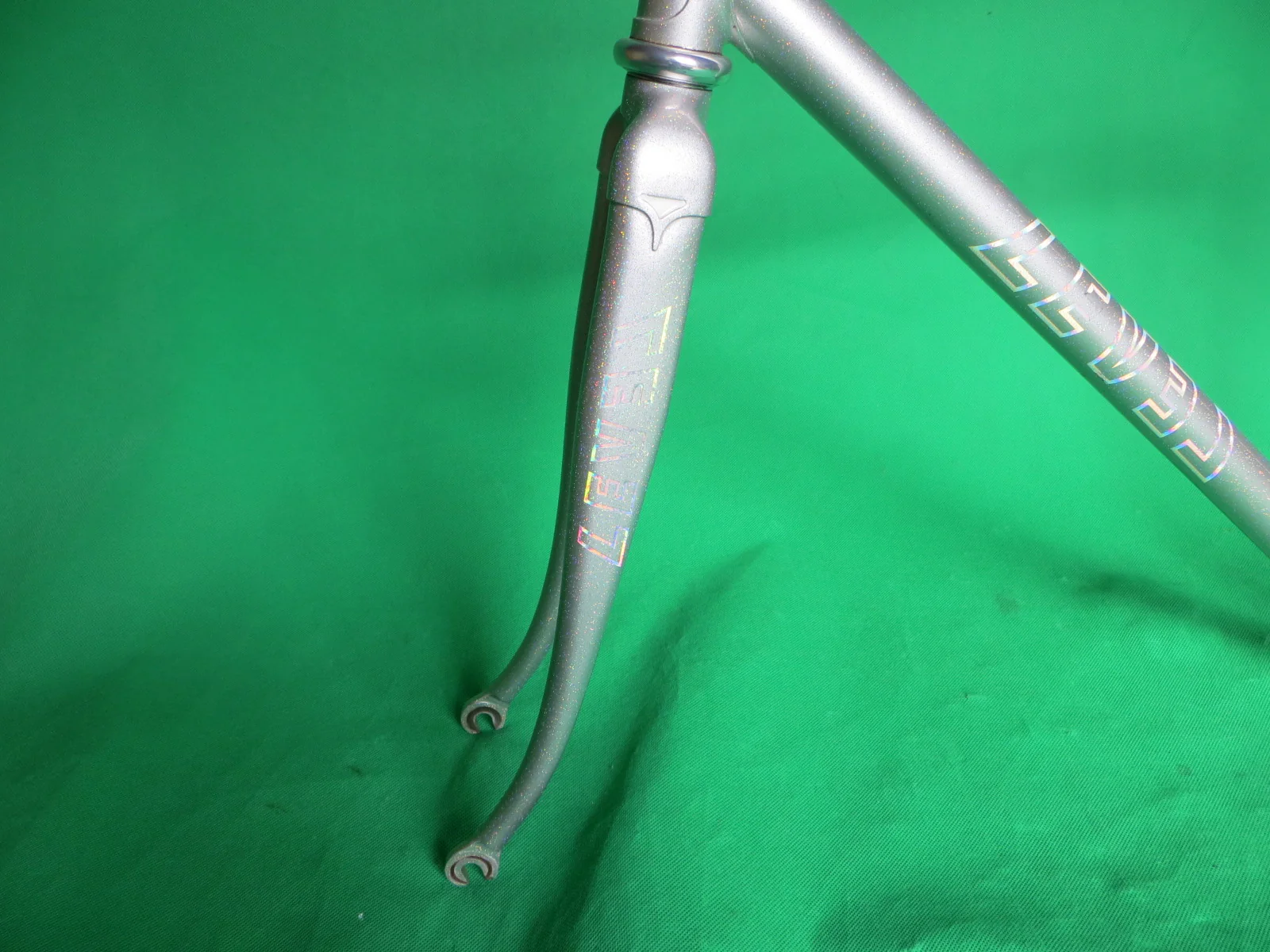 LeveL // Silver + Rainbow Flake : Columbus Max Fork // 51cm - Image 13