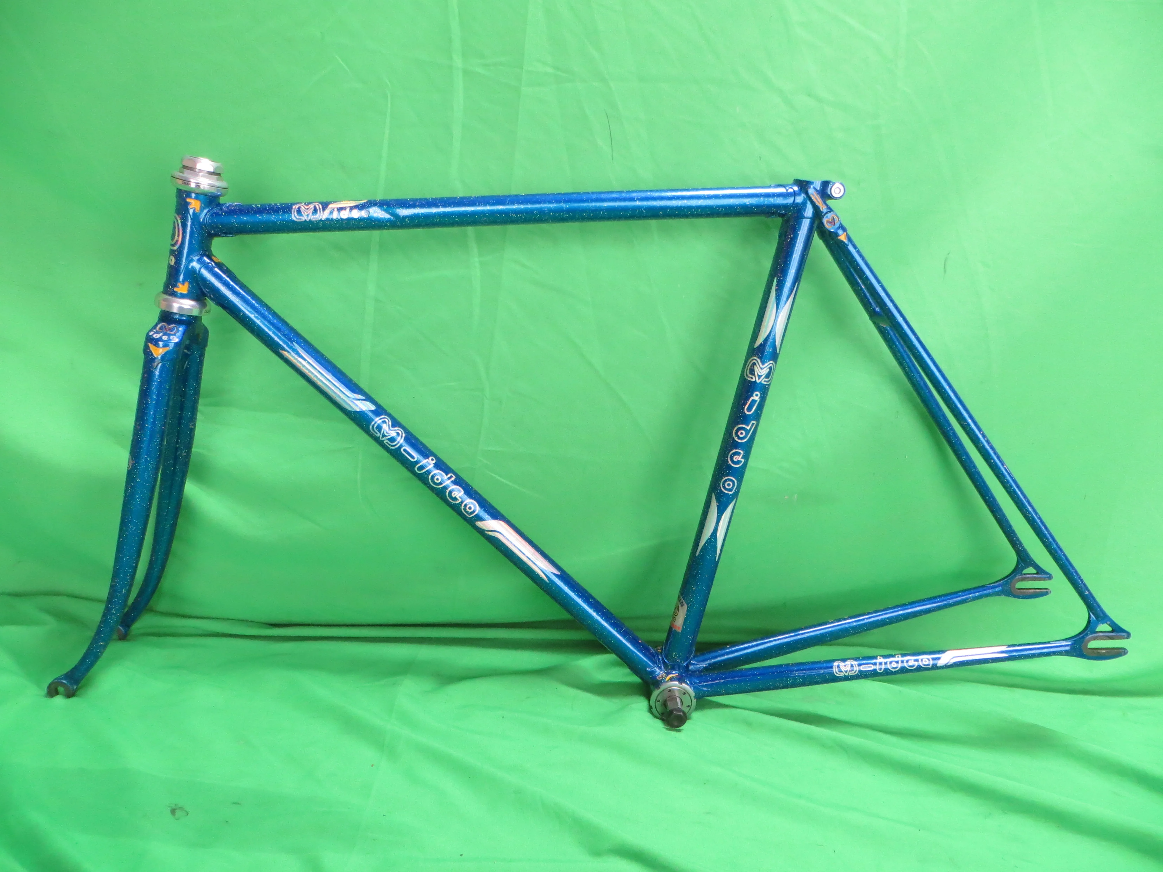 M-idea // Blue with Super Rainbow Flake // 49cm