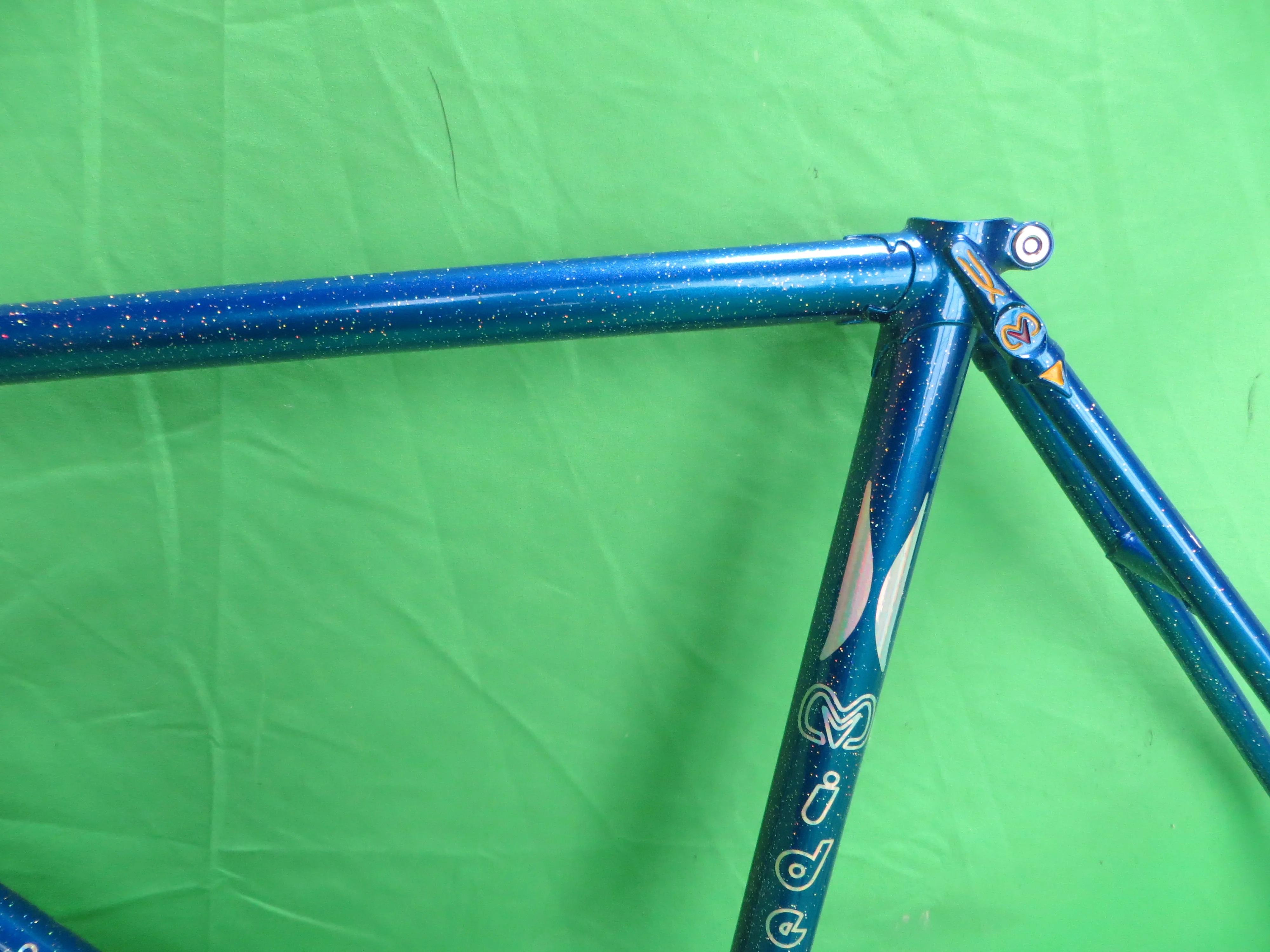 M-idea // Blue with Super Rainbow Flake // 49cm - Image 5