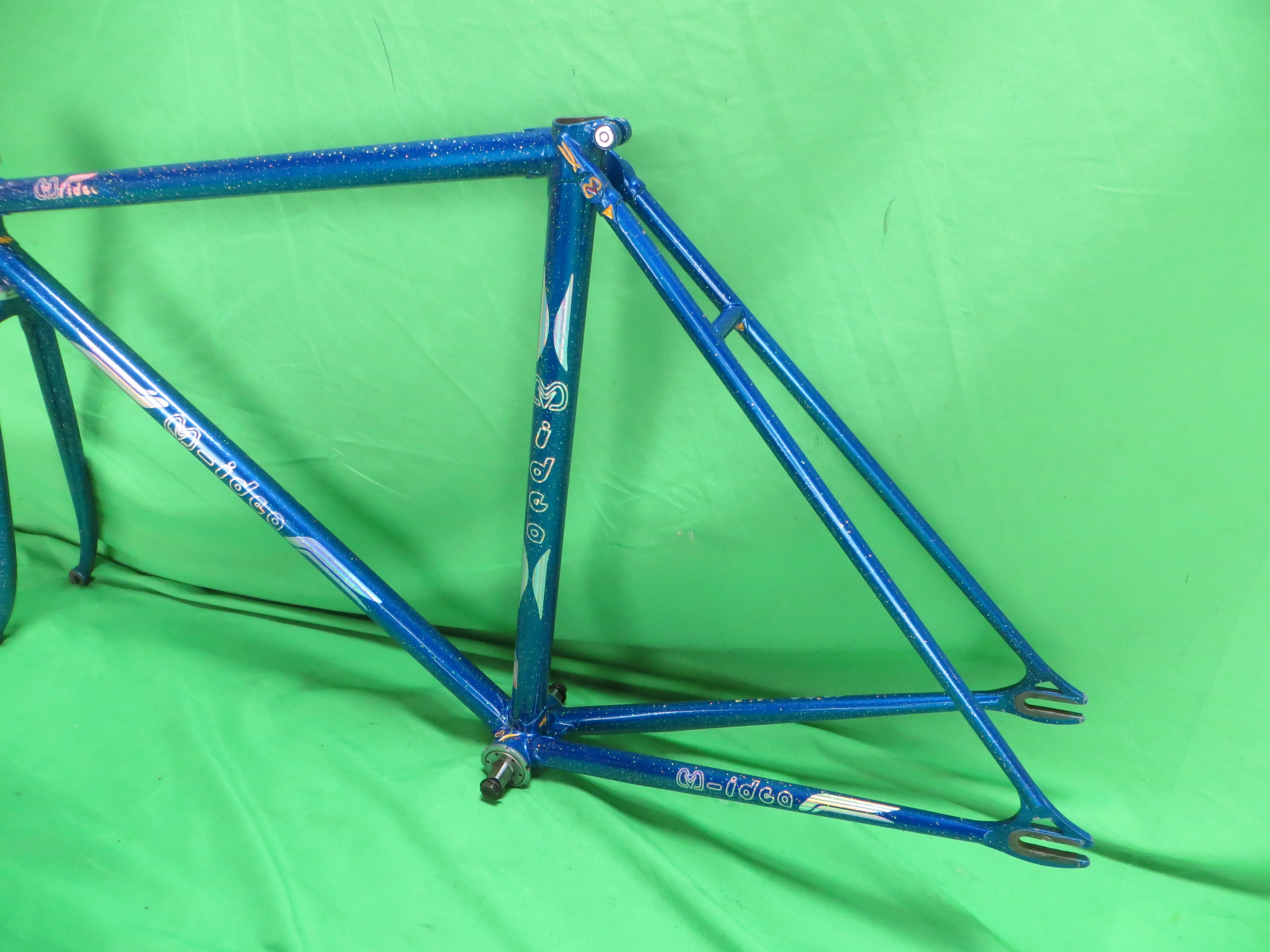M-idea // Blue with Super Rainbow Flake // 49cm - Image 8