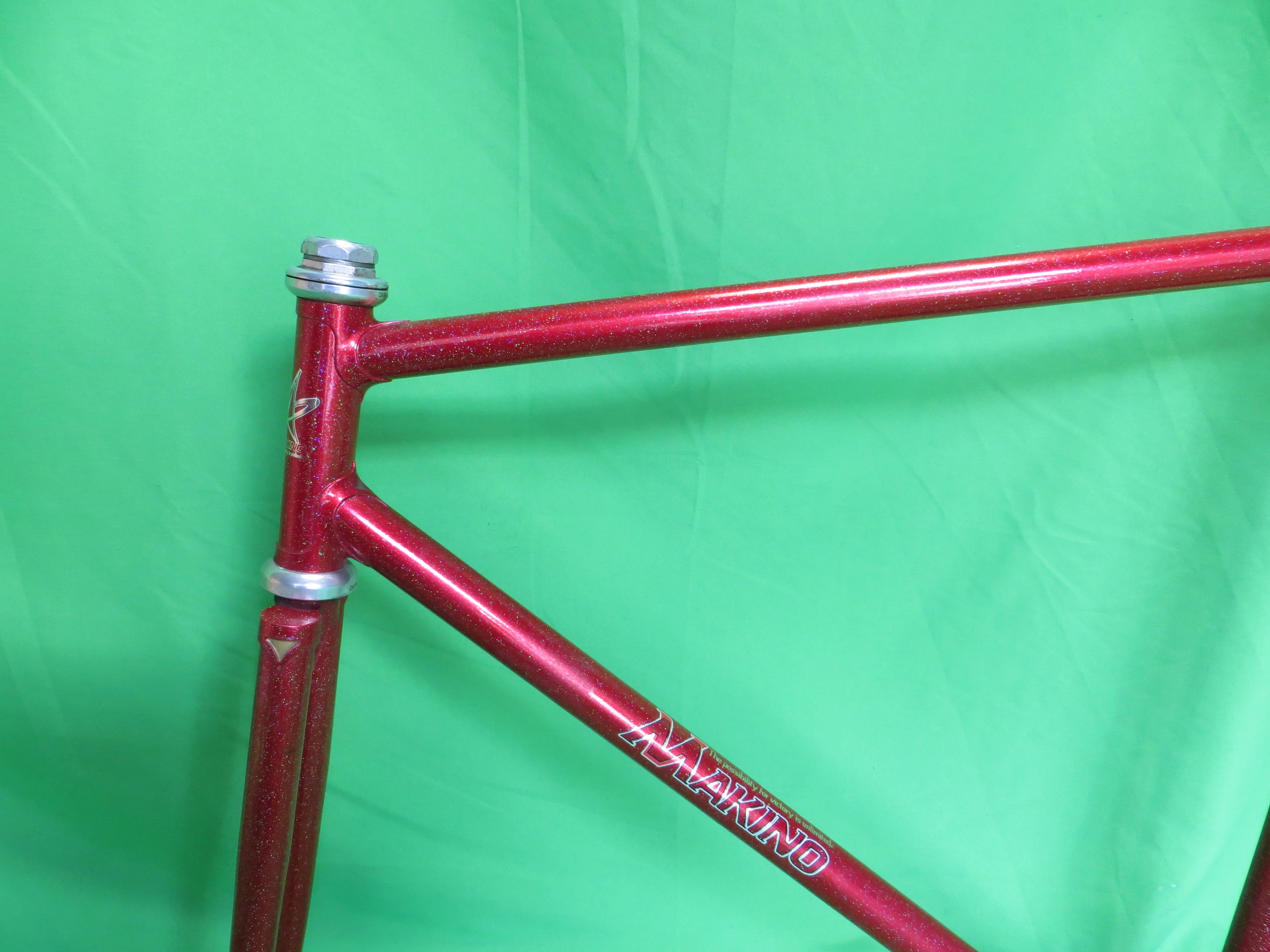 Makino Kaisei 8630R/4130R  // Red Metallic with Rainbow Flake // 53.5cm - Image 4