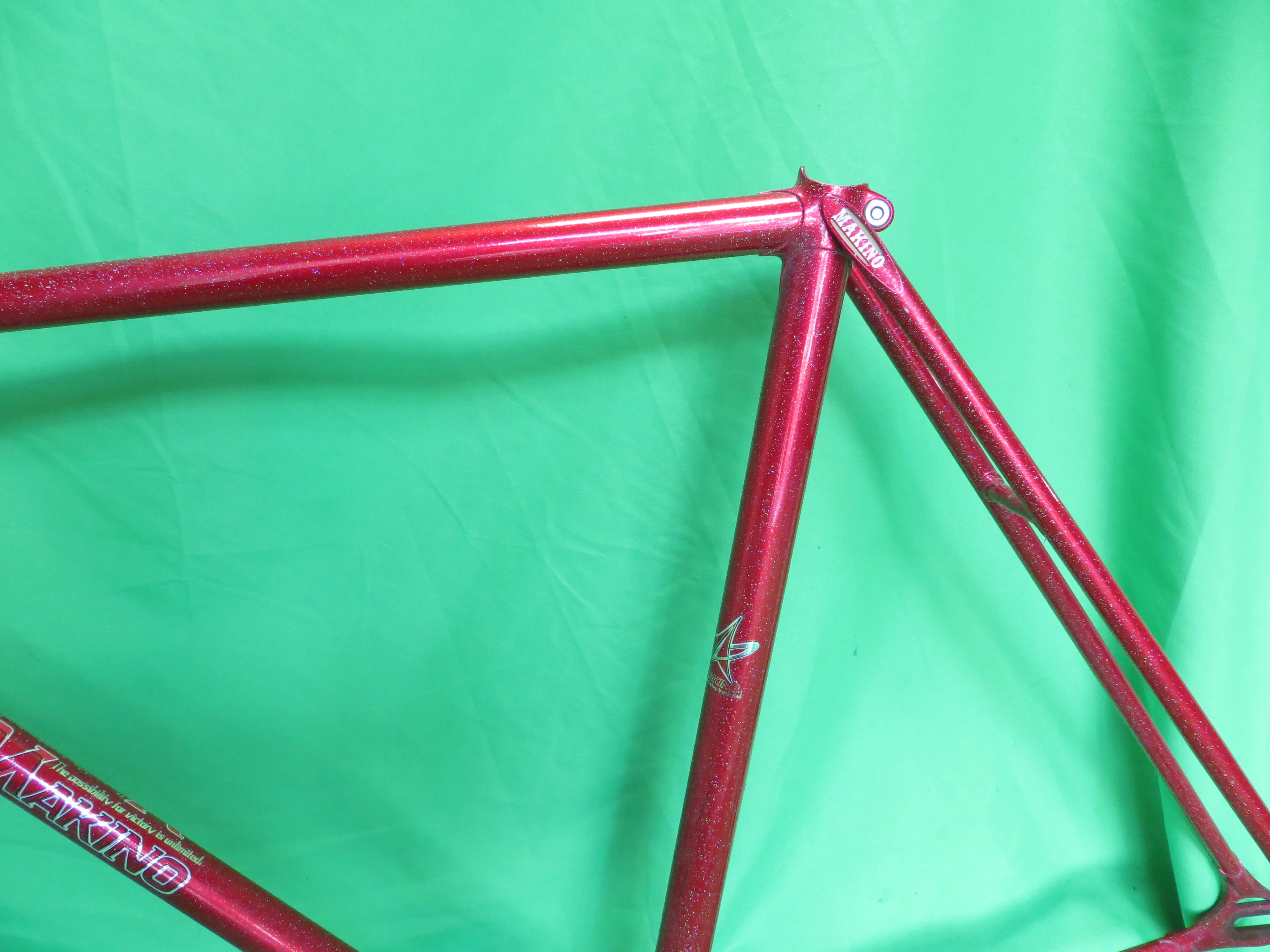 Makino Kaisei 8630R/4130R  // Red Metallic with Rainbow Flake // 53.5cm - Image 5