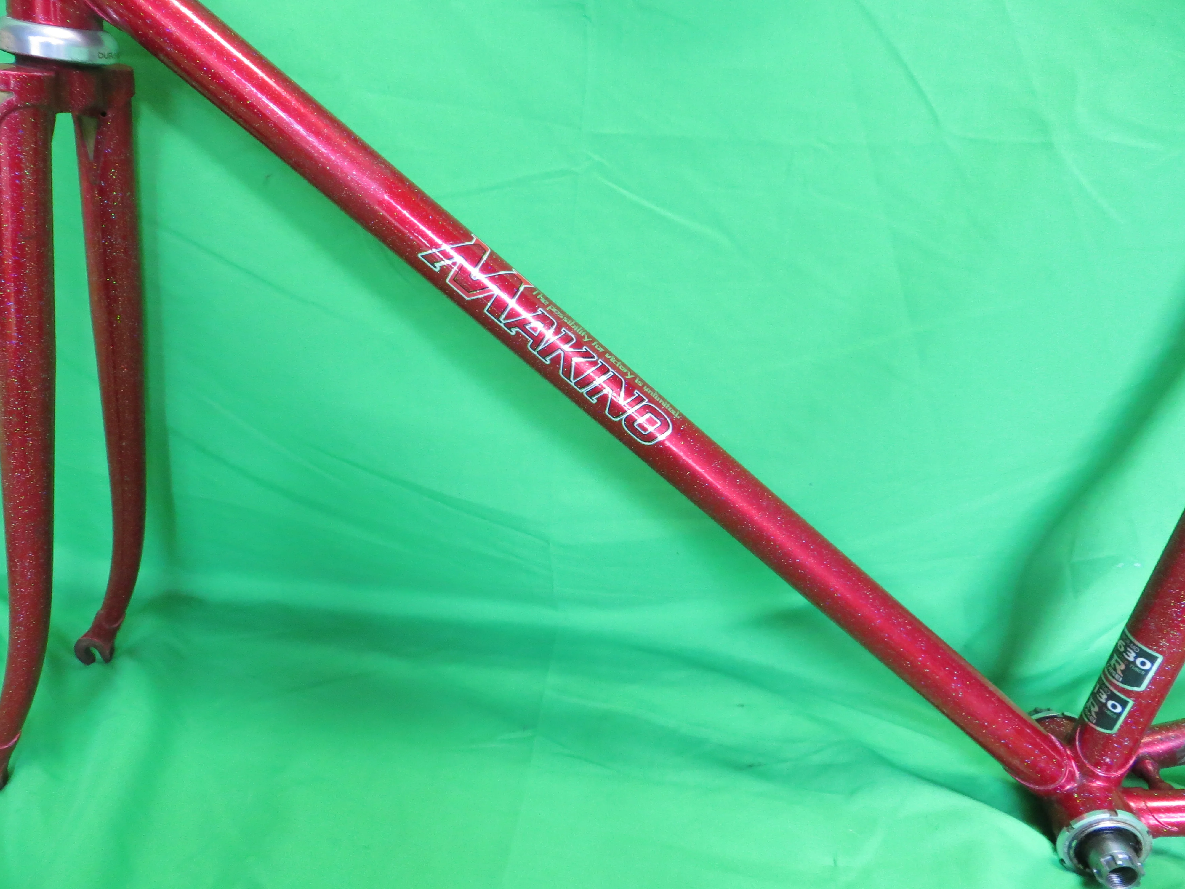 Makino Kaisei 8630R/4130R  // Red Metallic with Rainbow Flake // 53.5cm - Image 6