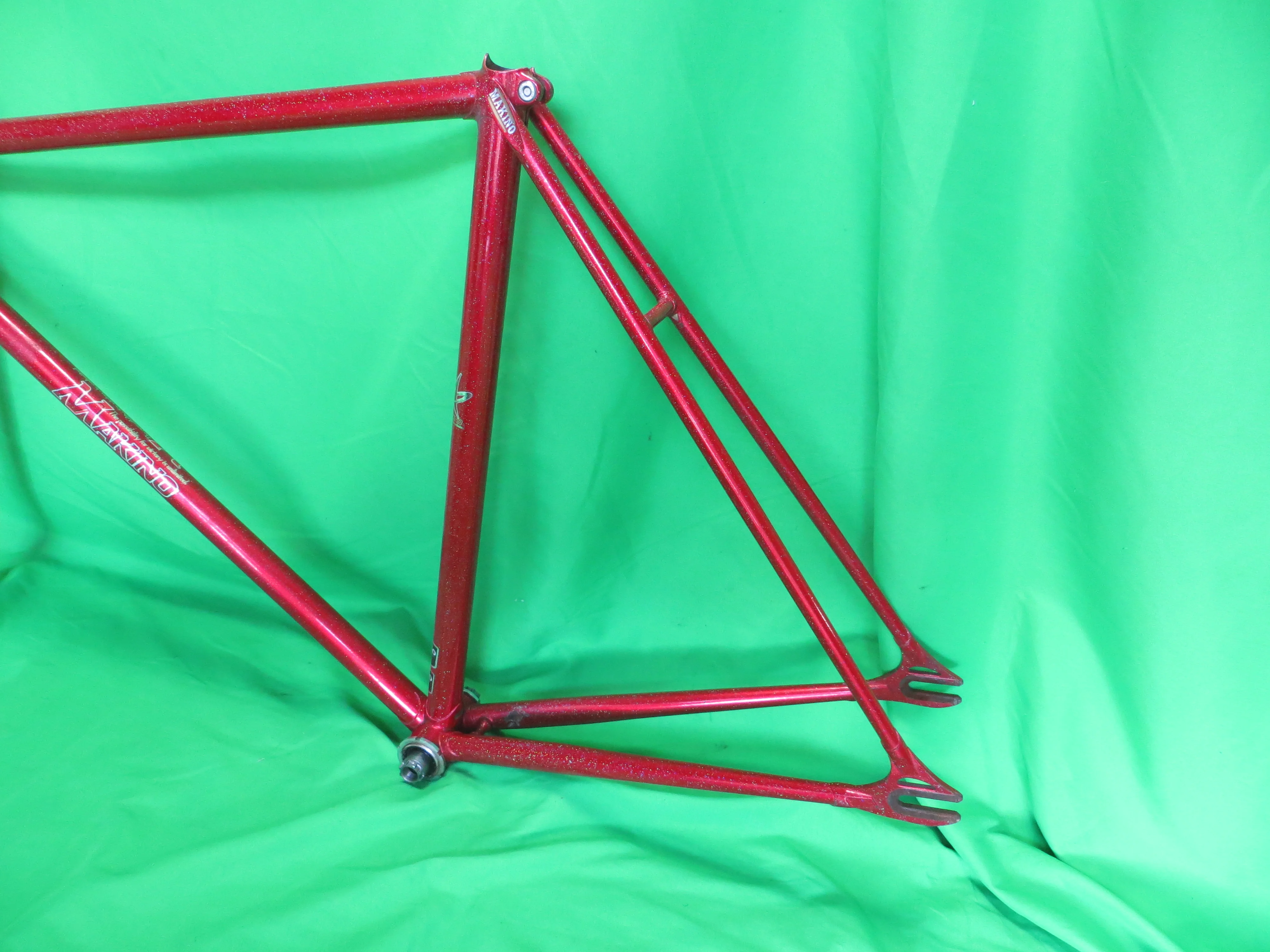 Makino Kaisei 8630R/4130R  // Red Metallic with Rainbow Flake // 53.5cm - Image 8