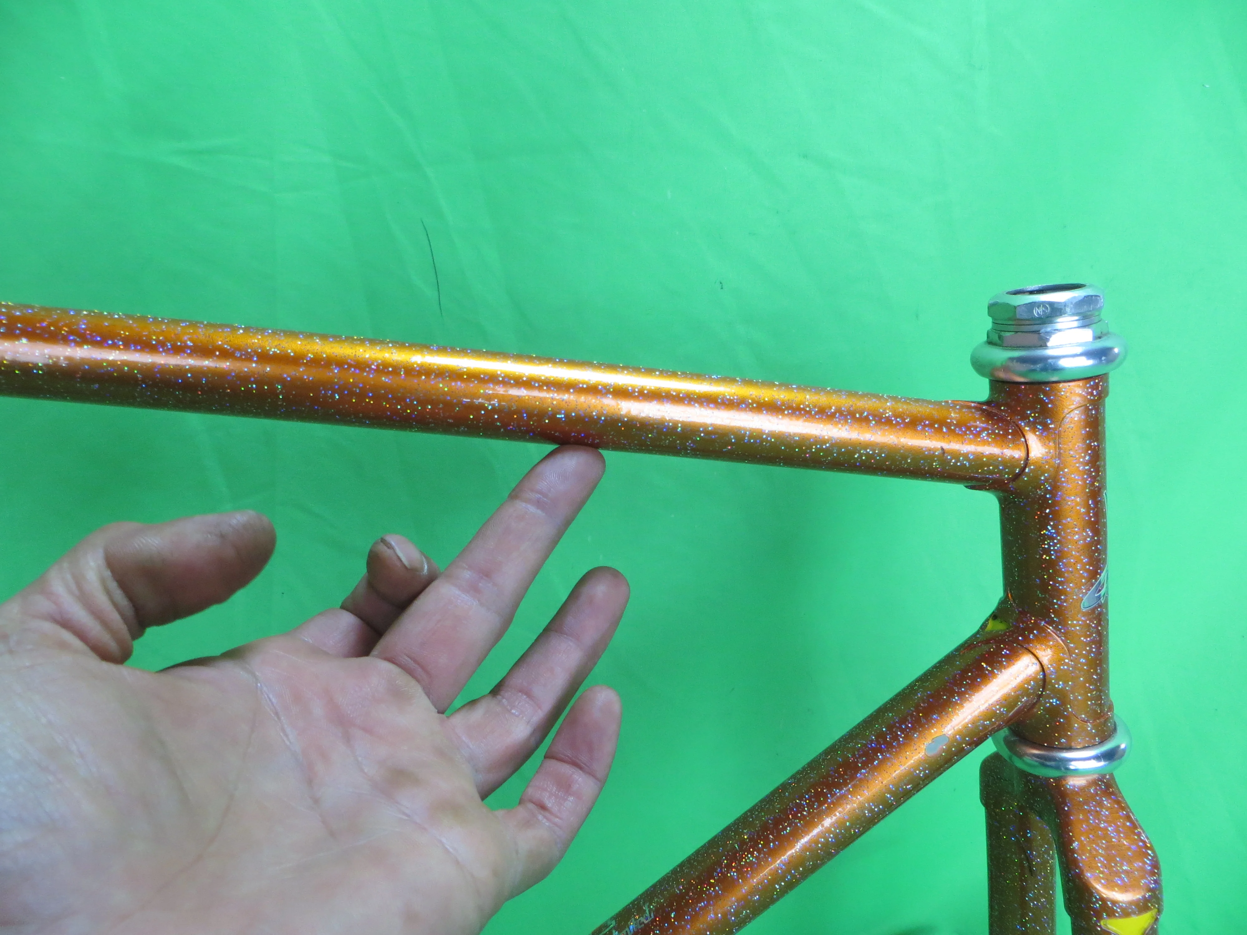 Makino // Orange Gold with Super Rainbow Flake // 53cm - Image 12