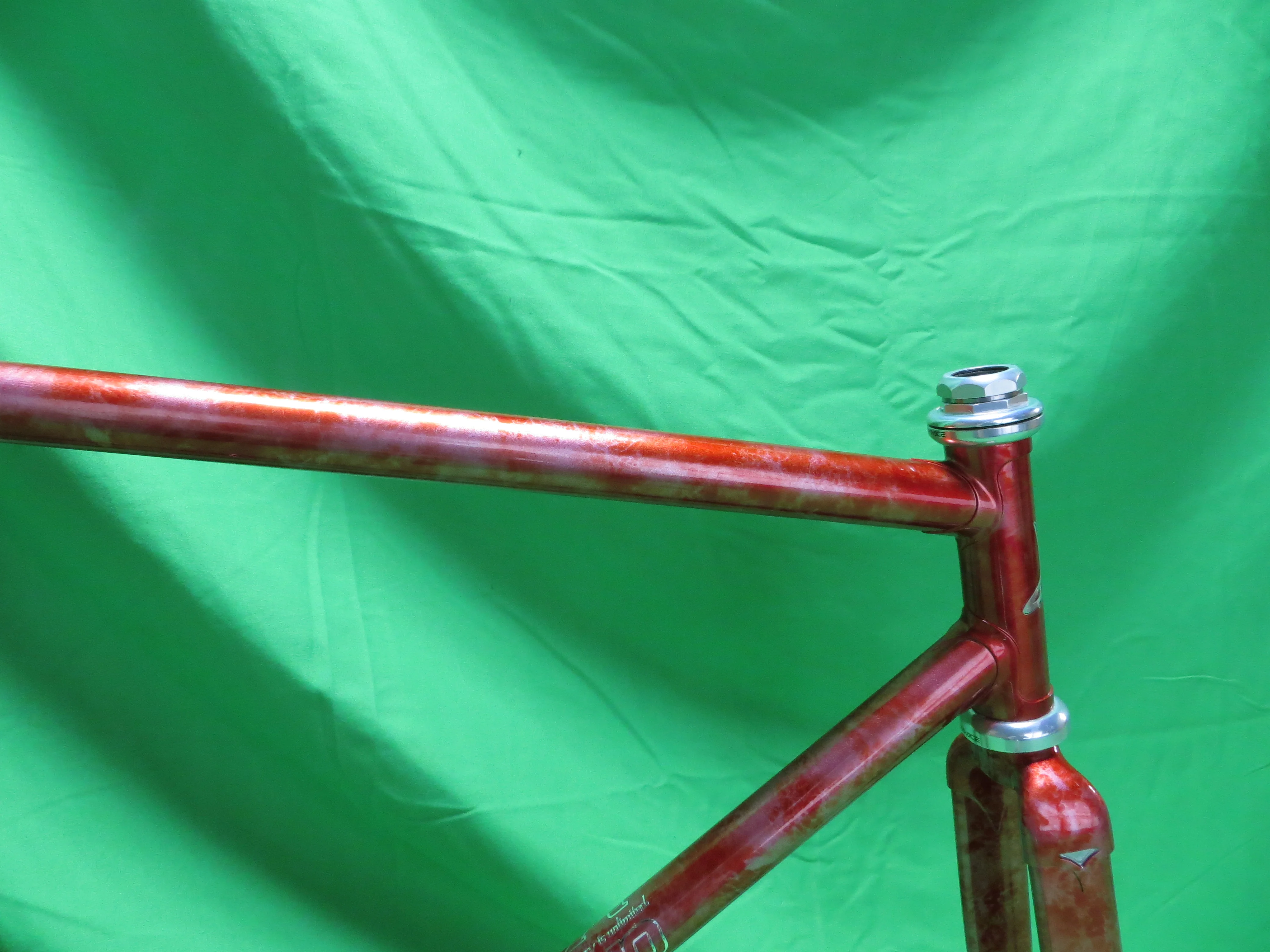 Makino Columbus Max Fork  // Red Metallic / Silver Marble Finish  // 53.5cm - Image 11