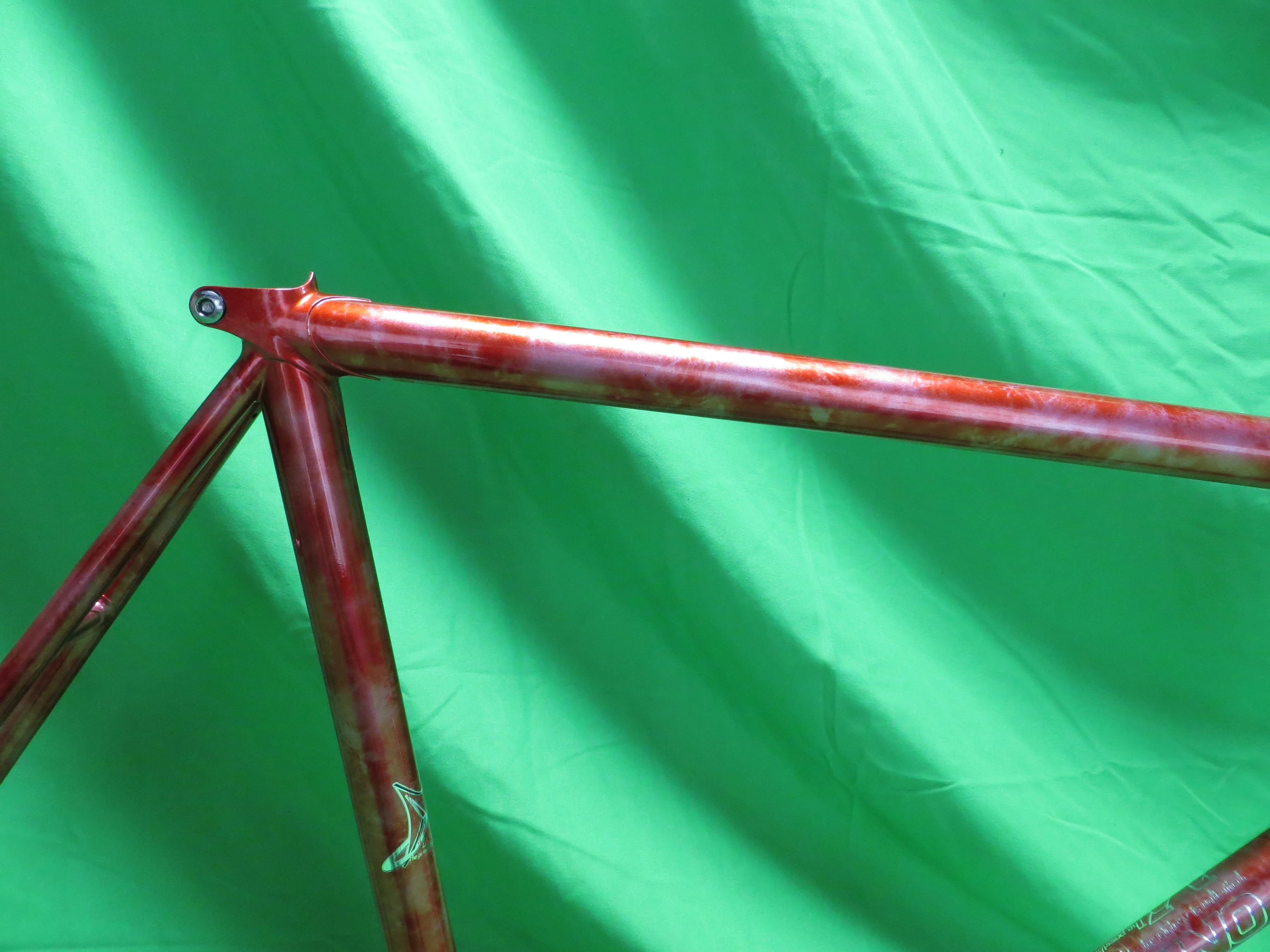 Makino Columbus Max Fork  // Red Metallic / Silver Marble Finish  // 53.5cm - Image 12