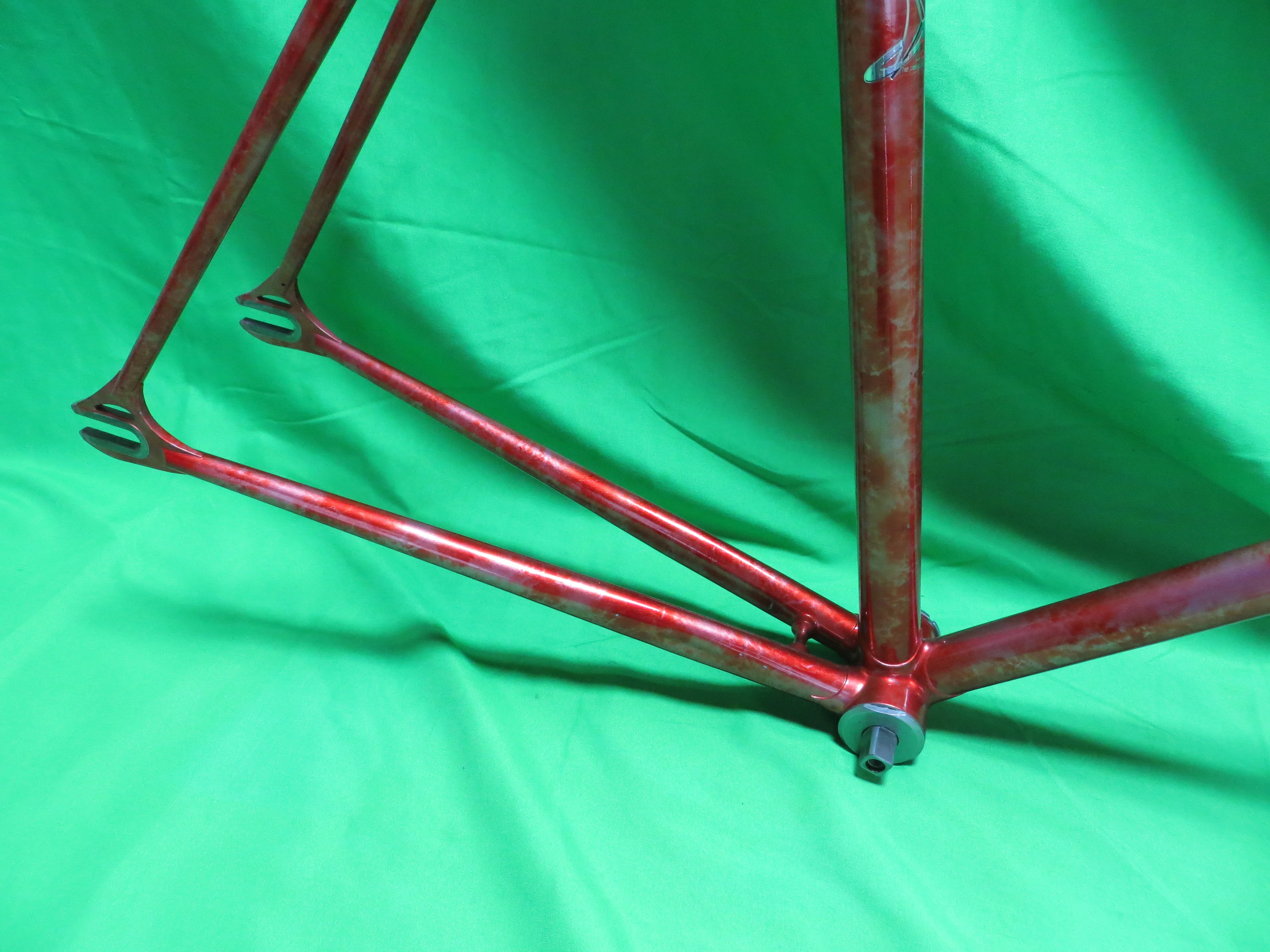 Makino Columbus Max Fork  // Red Metallic / Silver Marble Finish  // 53.5cm - Image 14