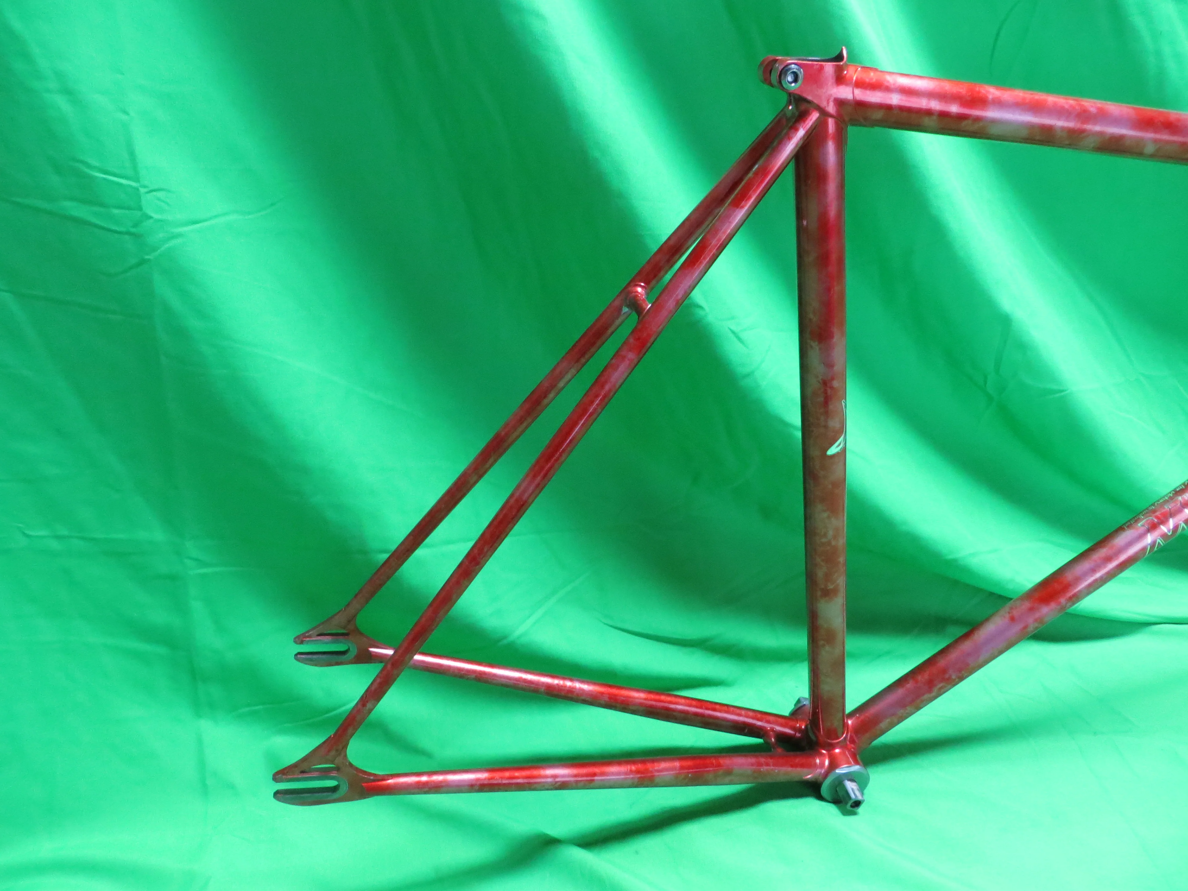 Makino Columbus Max Fork  // Red Metallic / Silver Marble Finish  // 53.5cm - Image 15