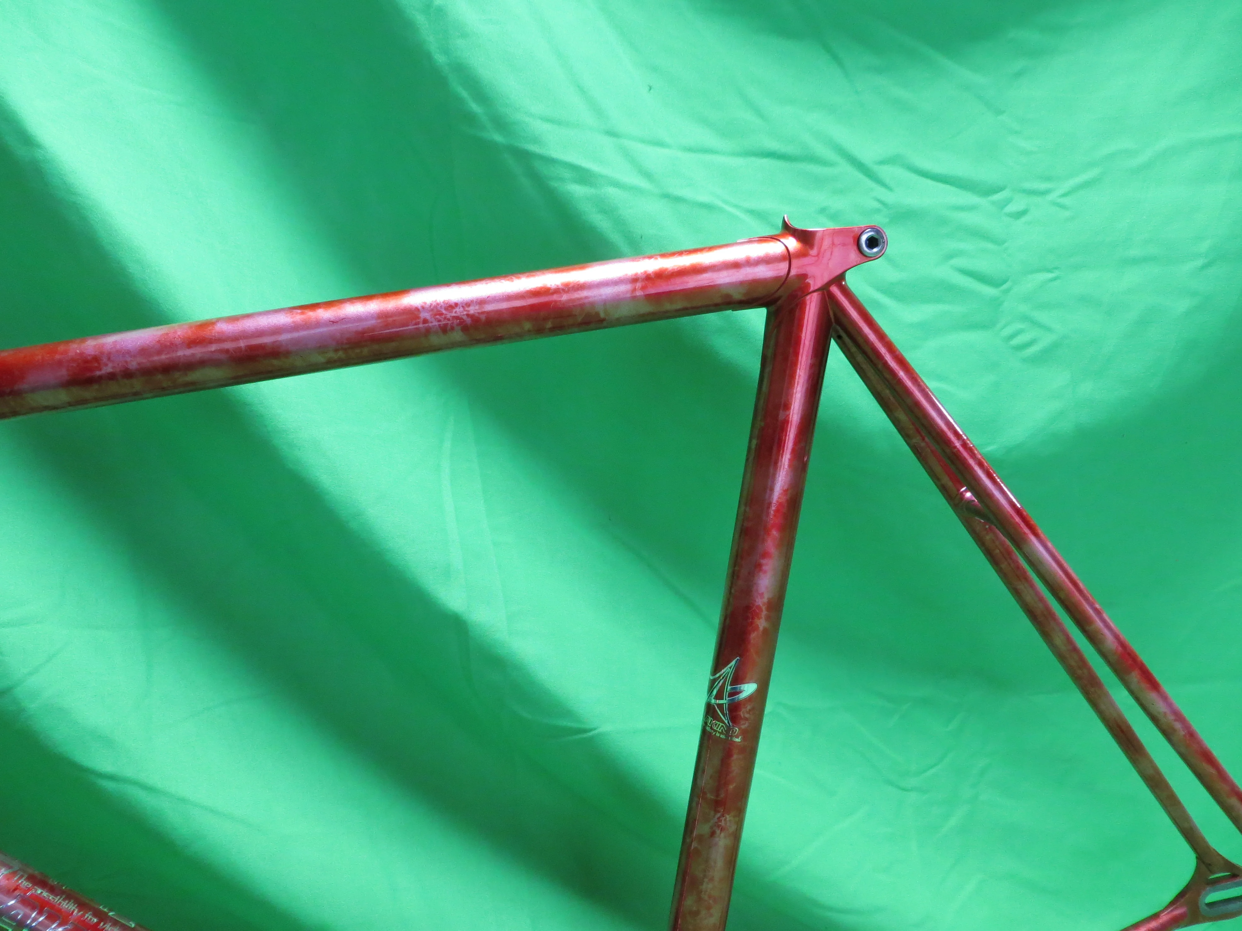 Makino Columbus Max Fork  // Red Metallic / Silver Marble Finish  // 53.5cm - Image 5