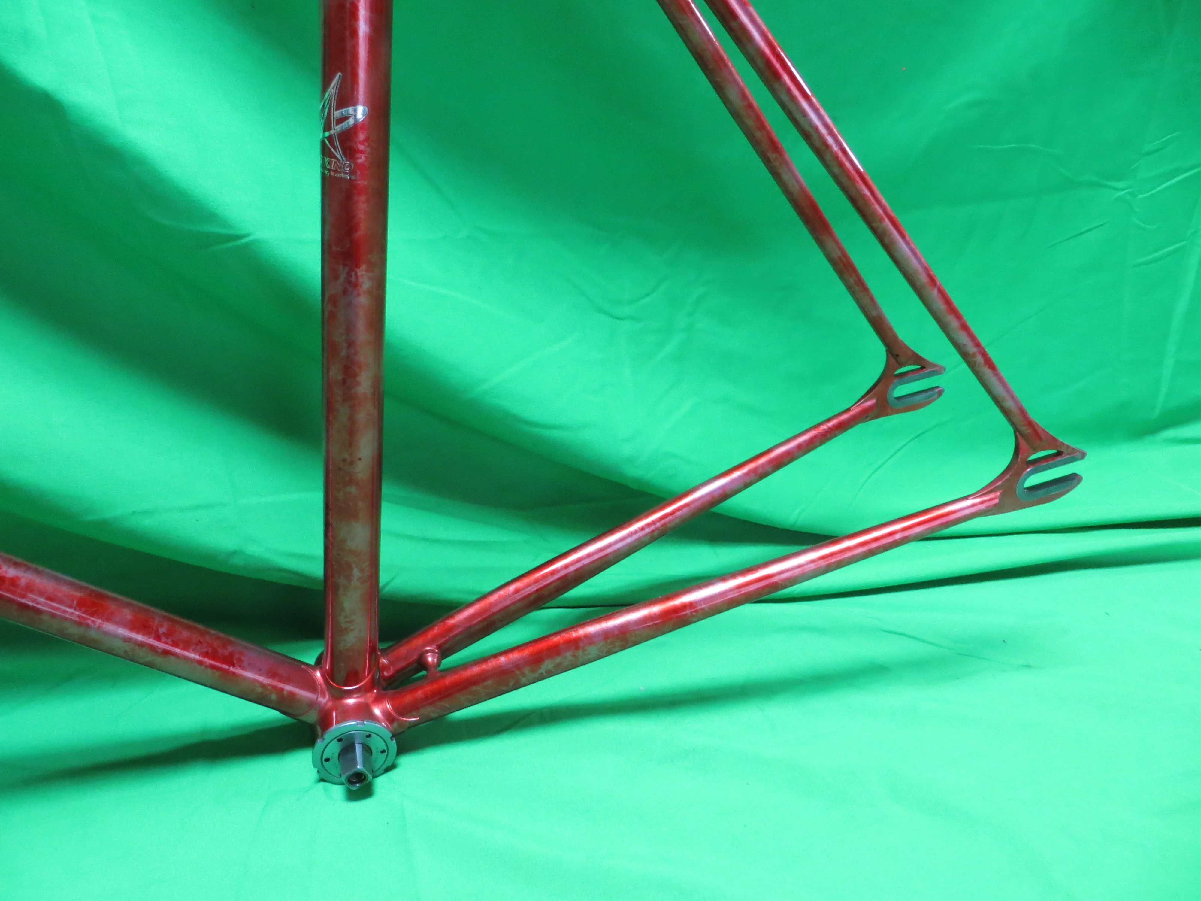 Makino Columbus Max Fork  // Red Metallic / Silver Marble Finish  // 53.5cm - Image 7