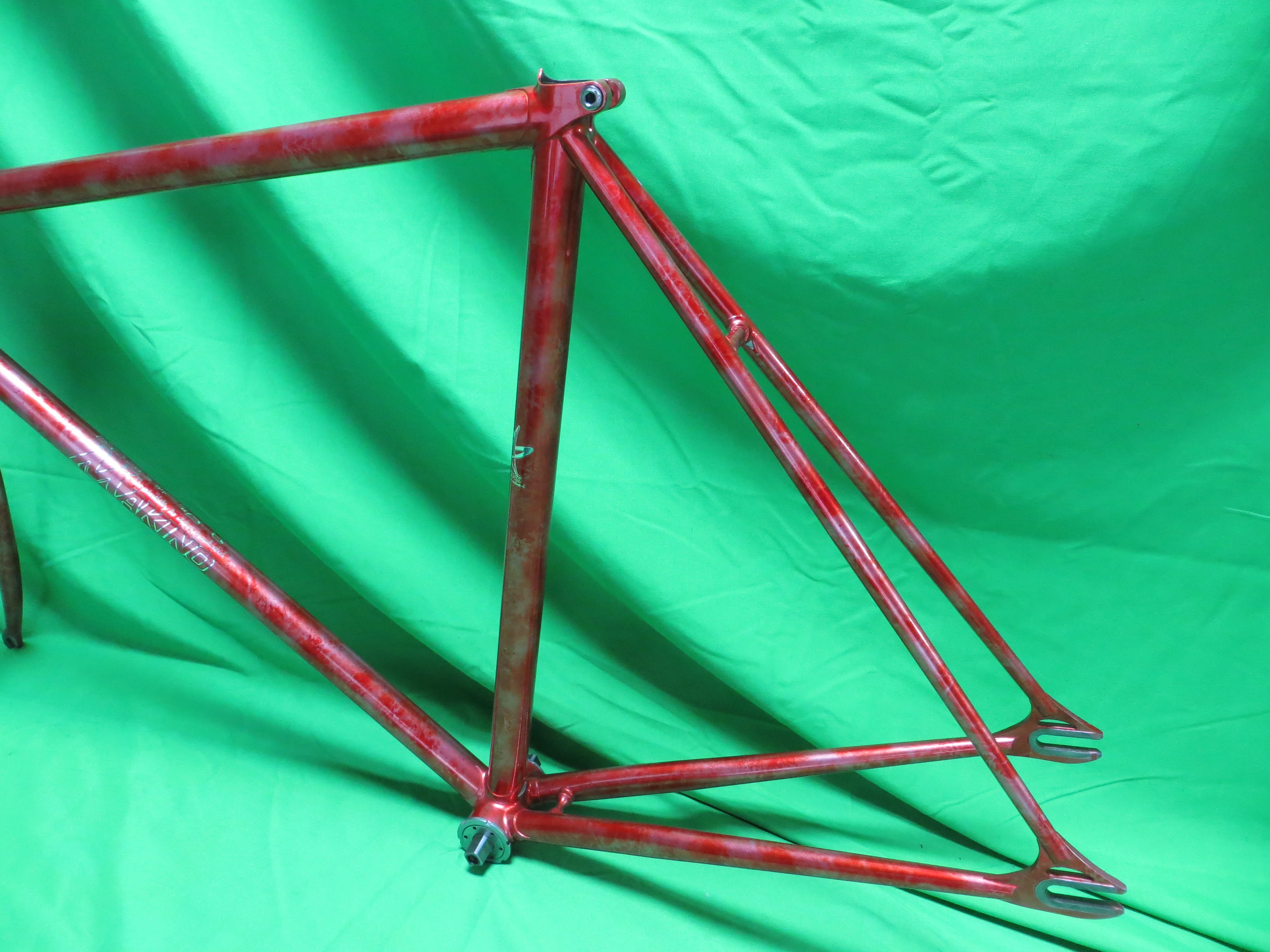 Makino Columbus Max Fork  // Red Metallic / Silver Marble Finish  // 53.5cm - Image 8
