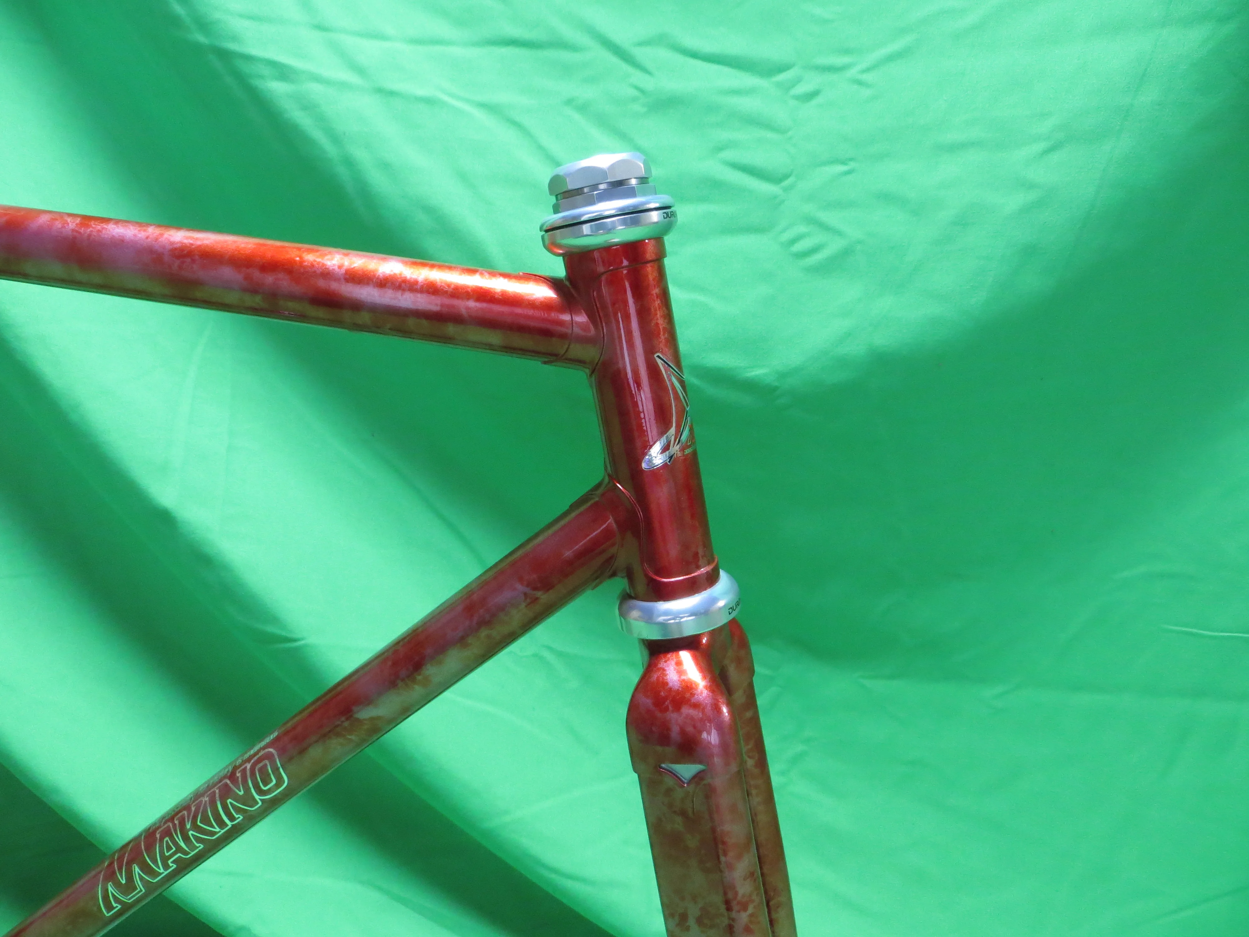 Makino Columbus Max Fork  // Red Metallic / Silver Marble Finish  // 53.5cm - Image 9