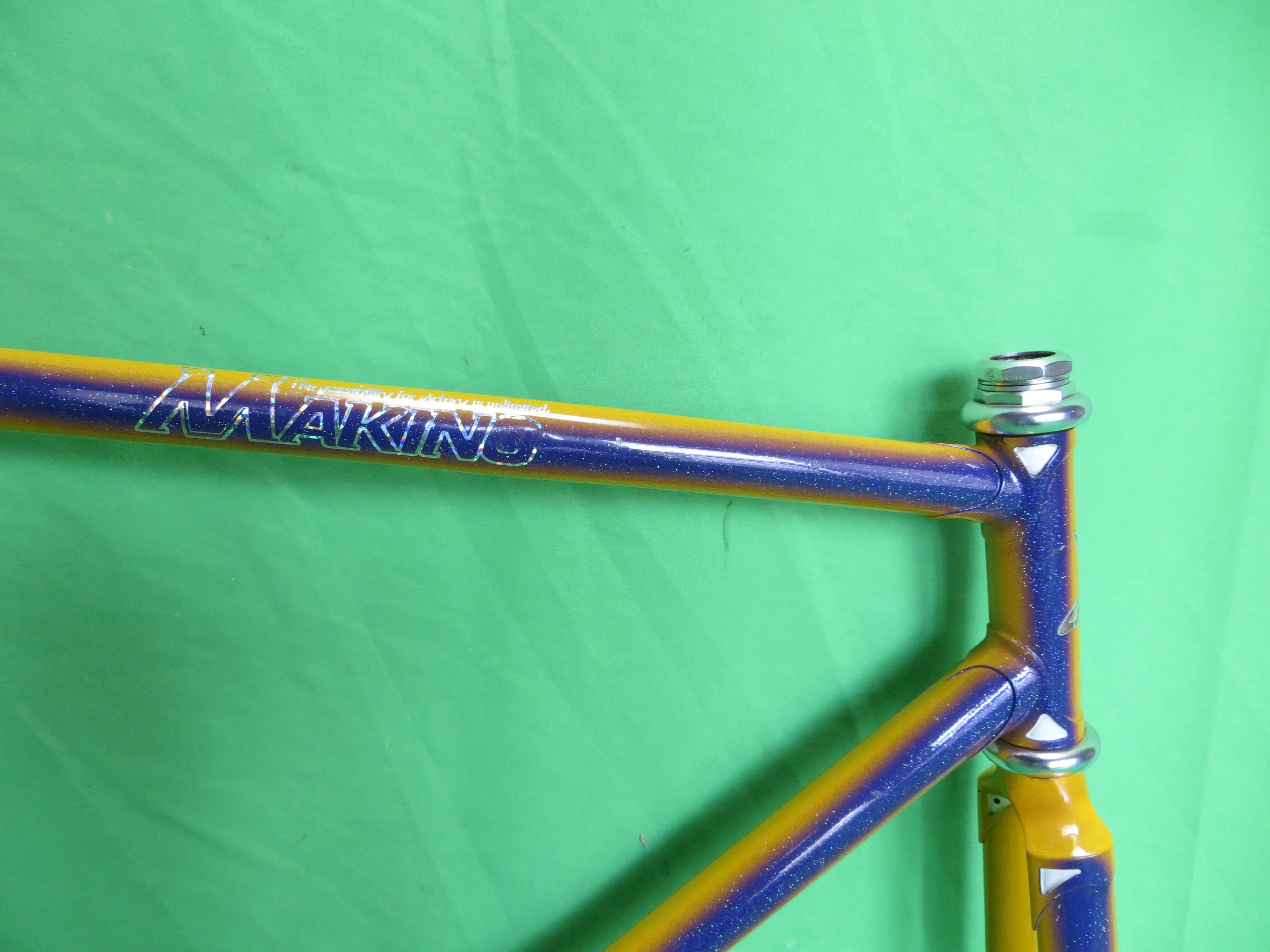 Makino // Yellow Purple Fade with Rainbow Flake // 53cm - Image 12