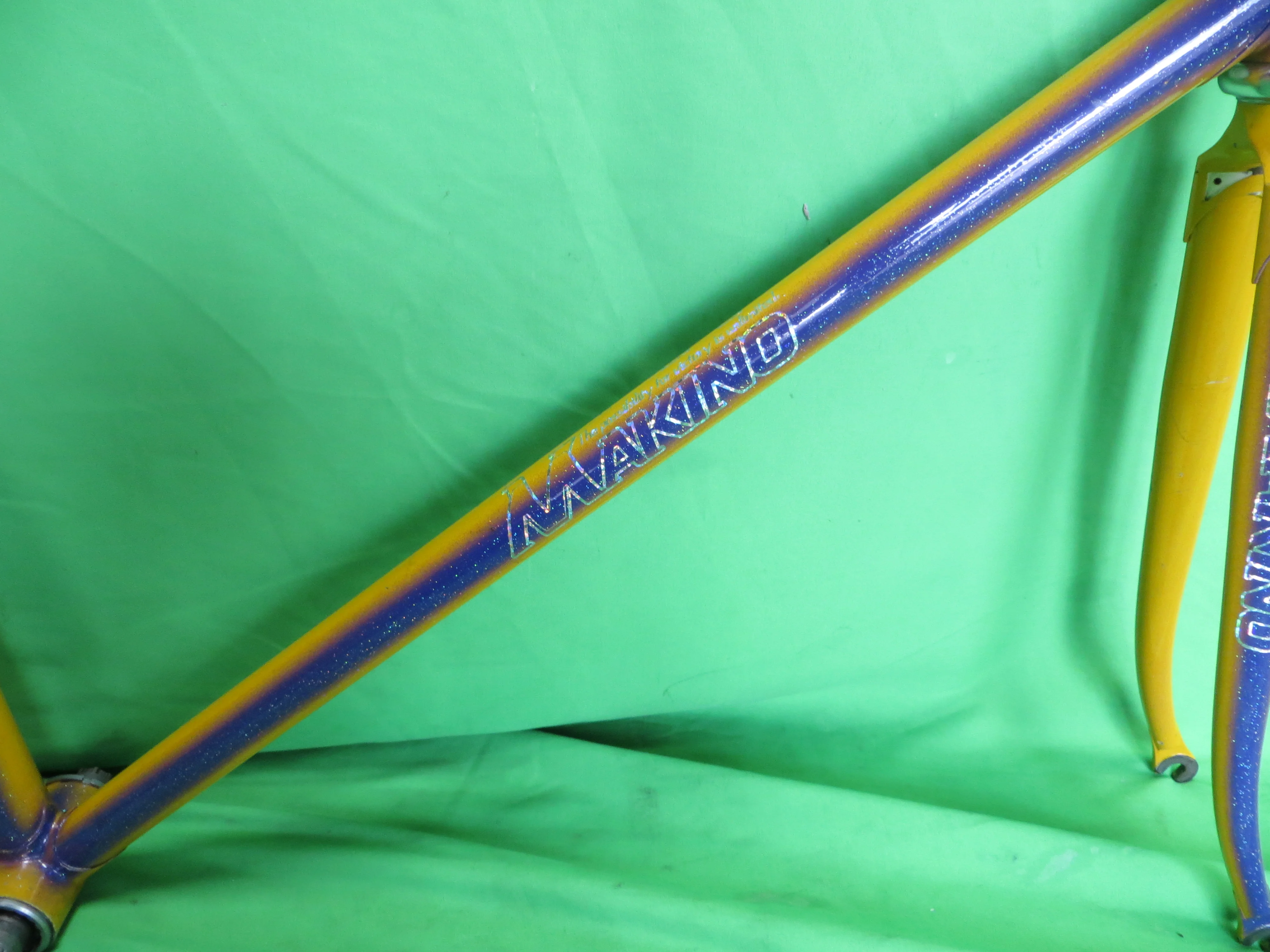 Makino // Yellow Purple Fade with Rainbow Flake // 53cm - Image 15
