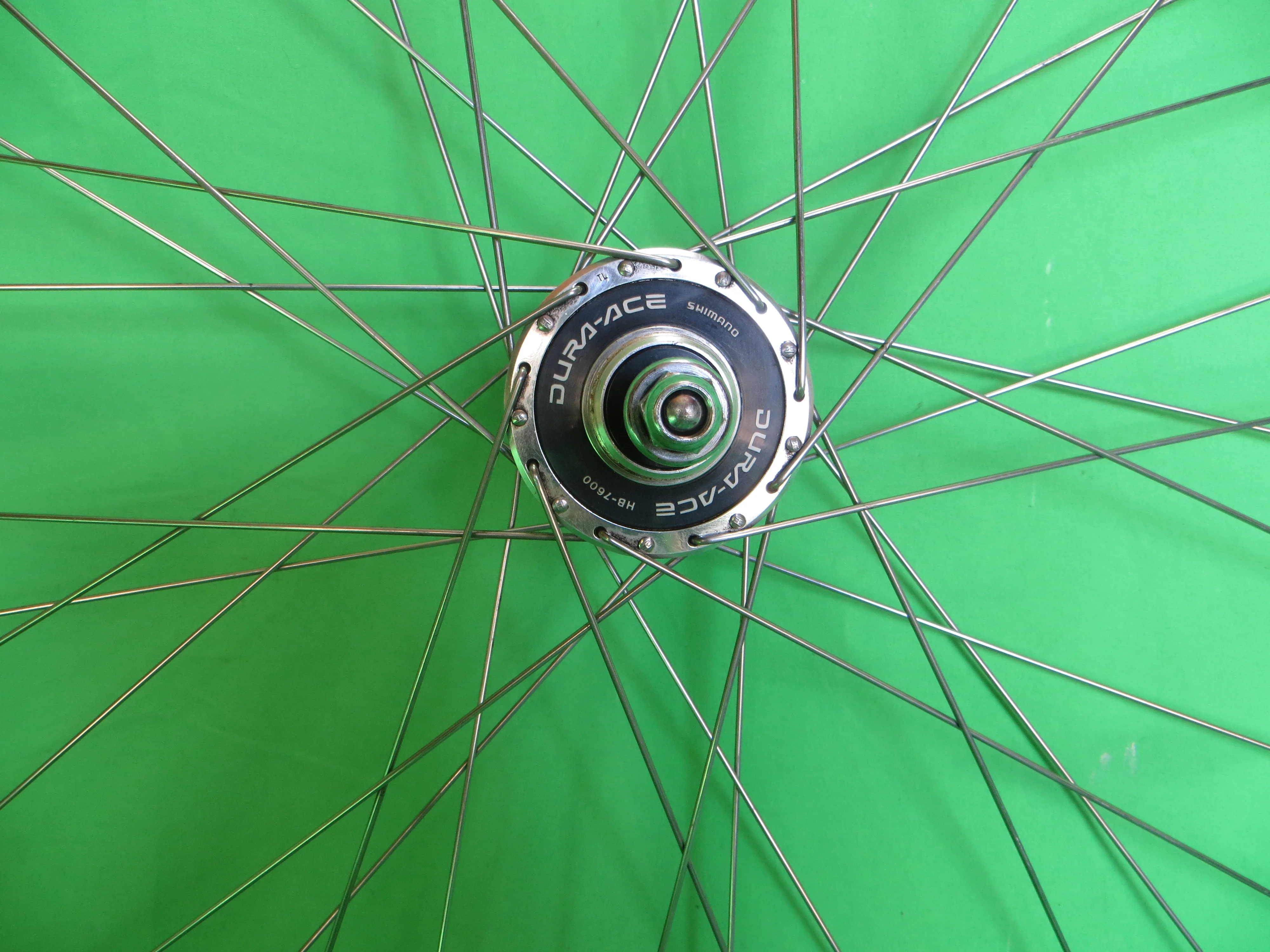 Mavic Open Sport Clincher 700c Rim, Shimano Dura Ace HB-7600 120mm NJS Rear Hub, Vittoria Zaffiro Tire (26020918) - Image 2
