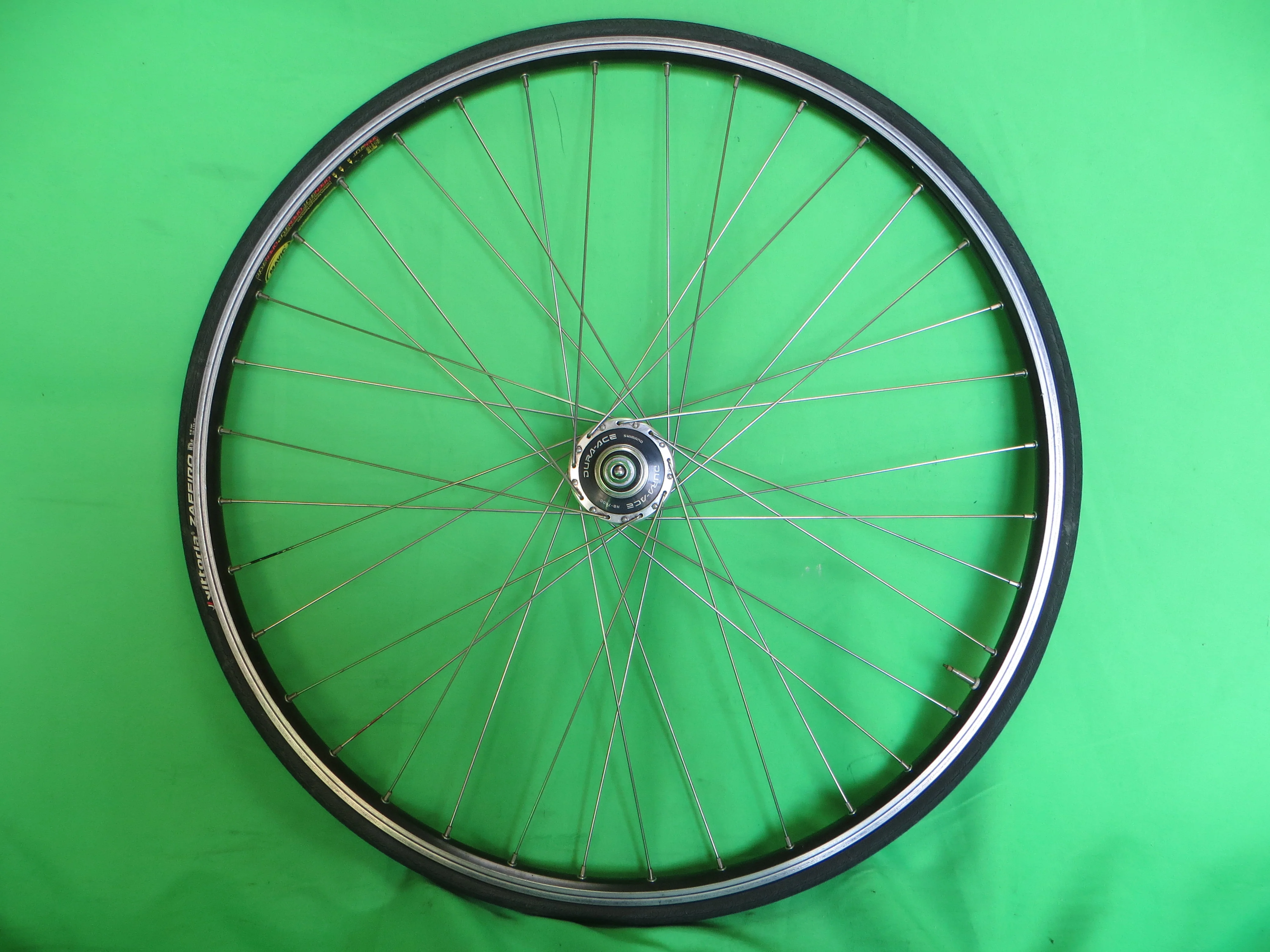 Mavic Open Sport Clincher 700c Rim, Shimano Dura Ace HB-7600 120mm NJS Rear Hub, Vittoria Zaffiro Tire (26020918) - Image 4
