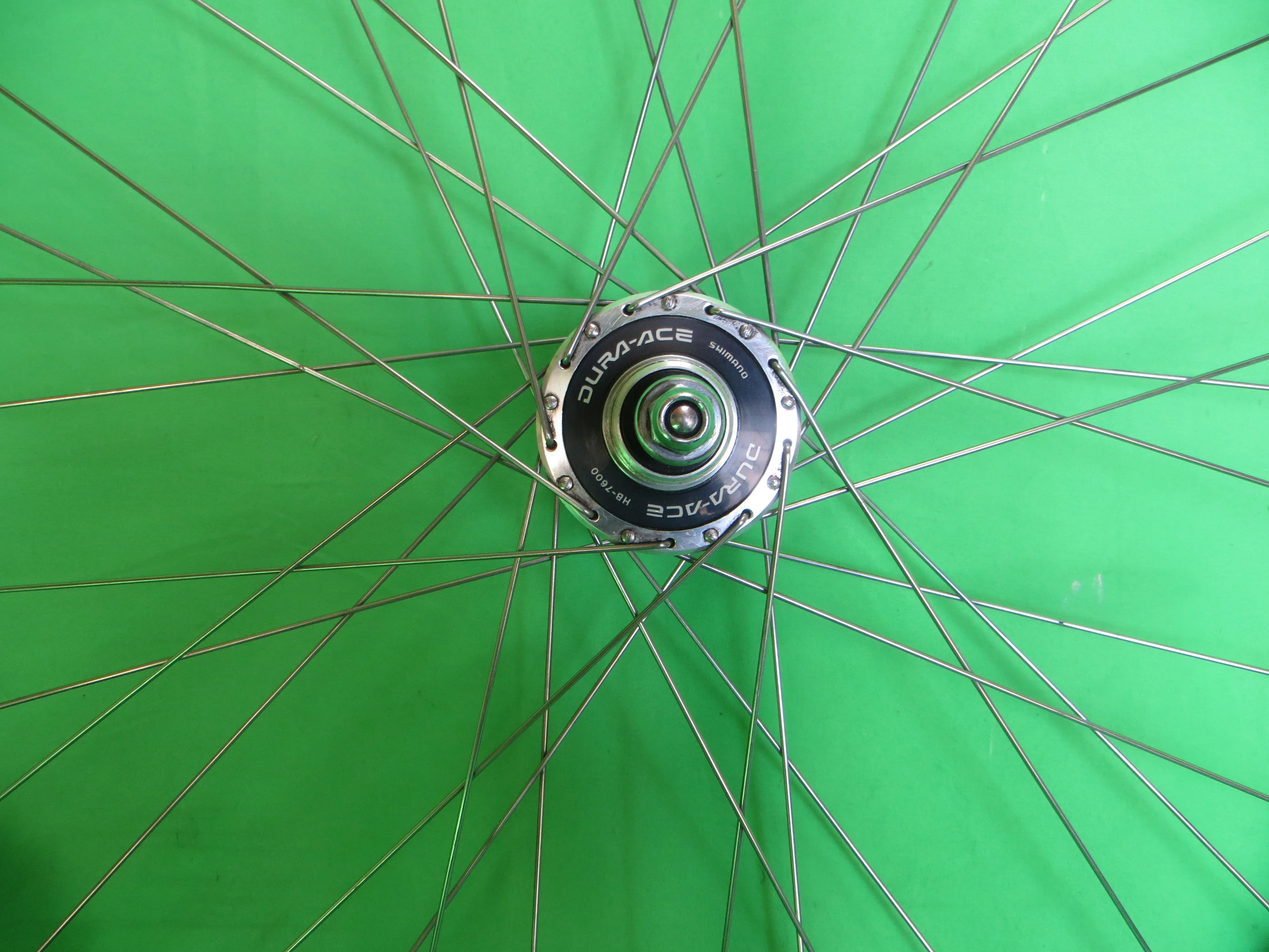 Mavic Open Sport Clincher 700c Rim, Shimano Dura Ace HB-7600 120mm NJS Rear Hub, Vittoria Zaffiro Tire (26020918) - Image 5