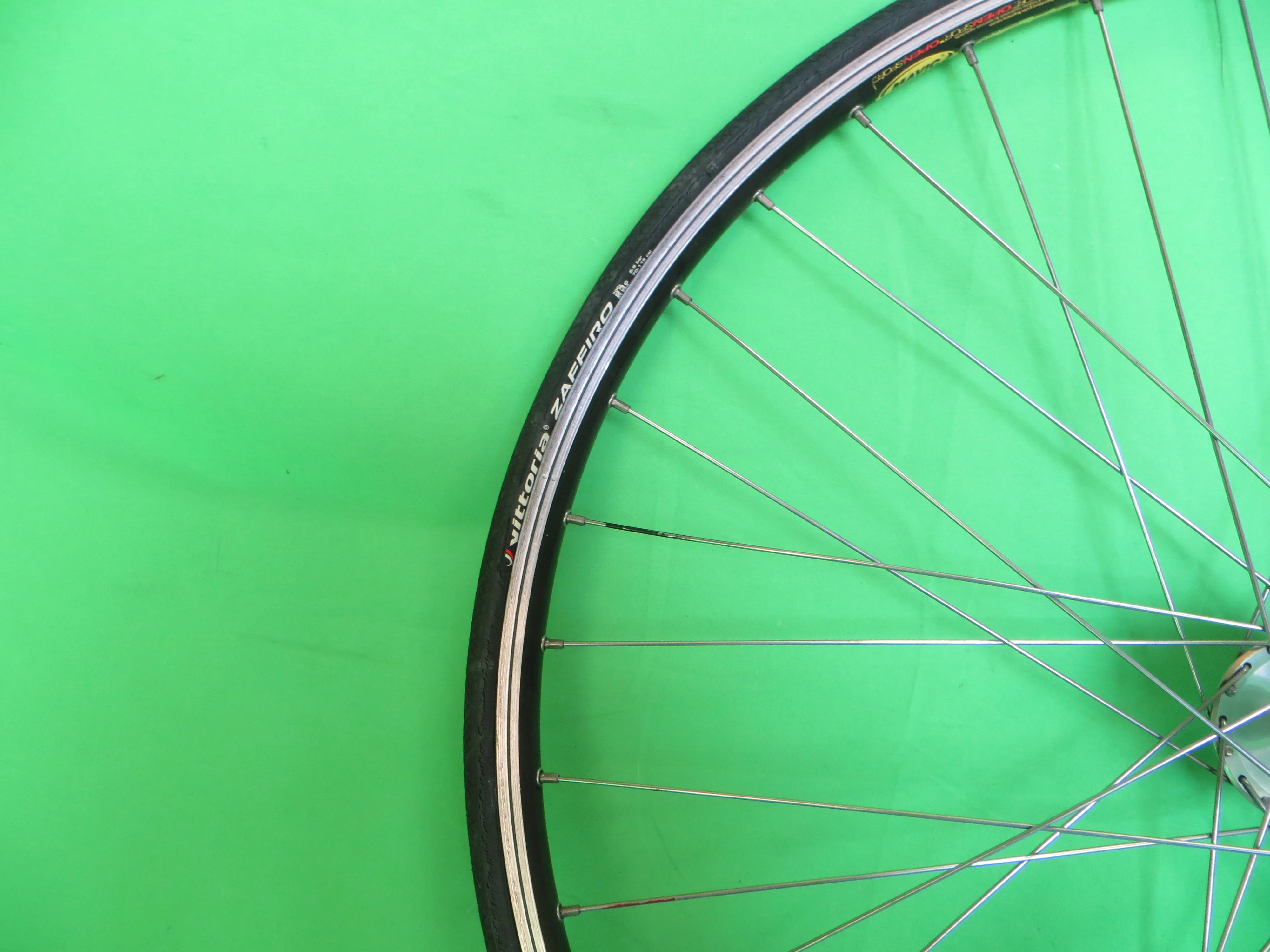 Mavic Open Sport Clincher 700c Rim, Shimano Dura Ace HB-7600 120mm NJS Rear Hub, Vittoria Zaffiro Tire (26020918) - Image 6