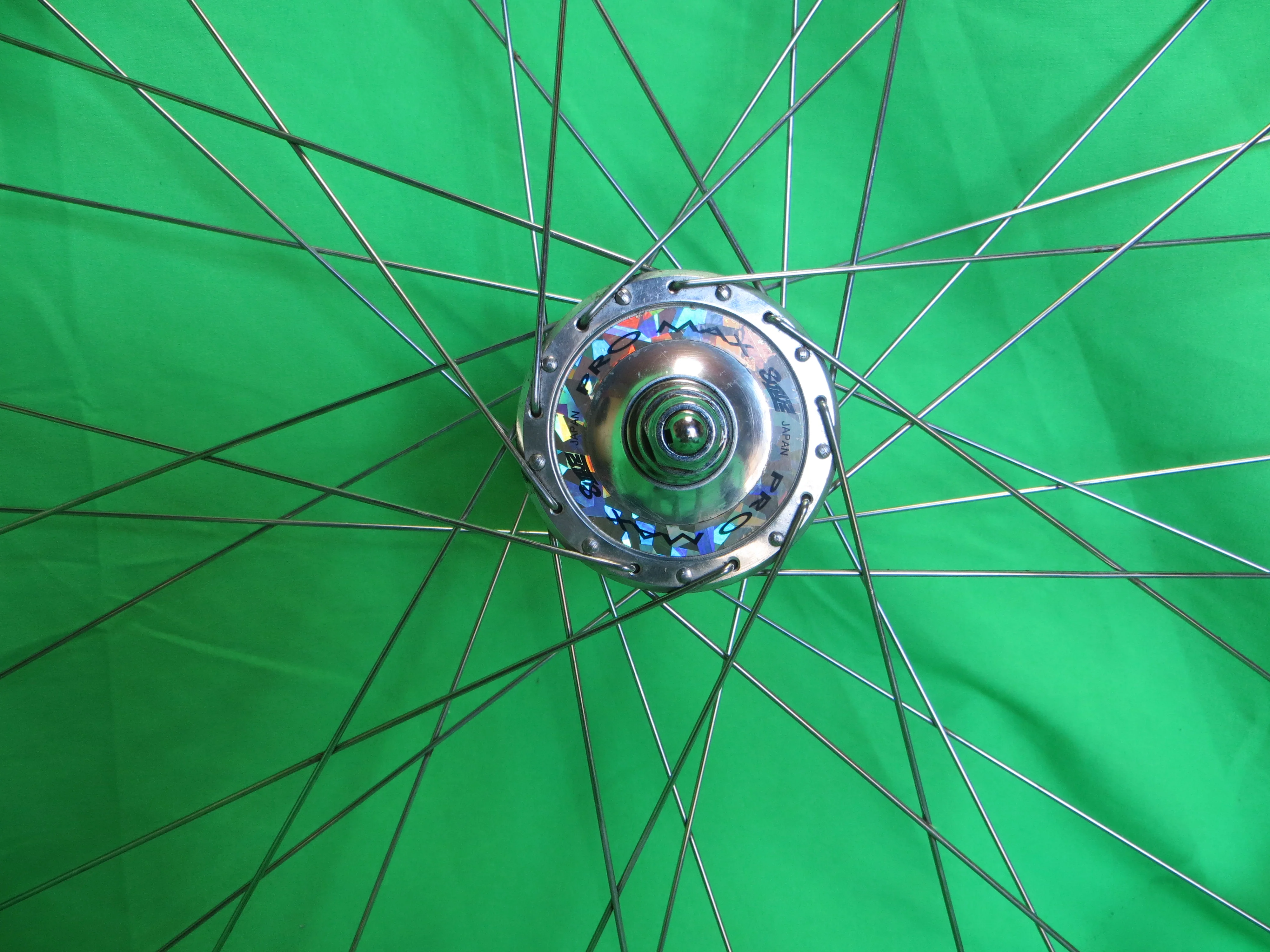 Mavic Reflex 700c Tubular 36H rim, Suzue Pro Max NJS 100mm/9mm Front Hub Built by Makino (24120105) - Image 2