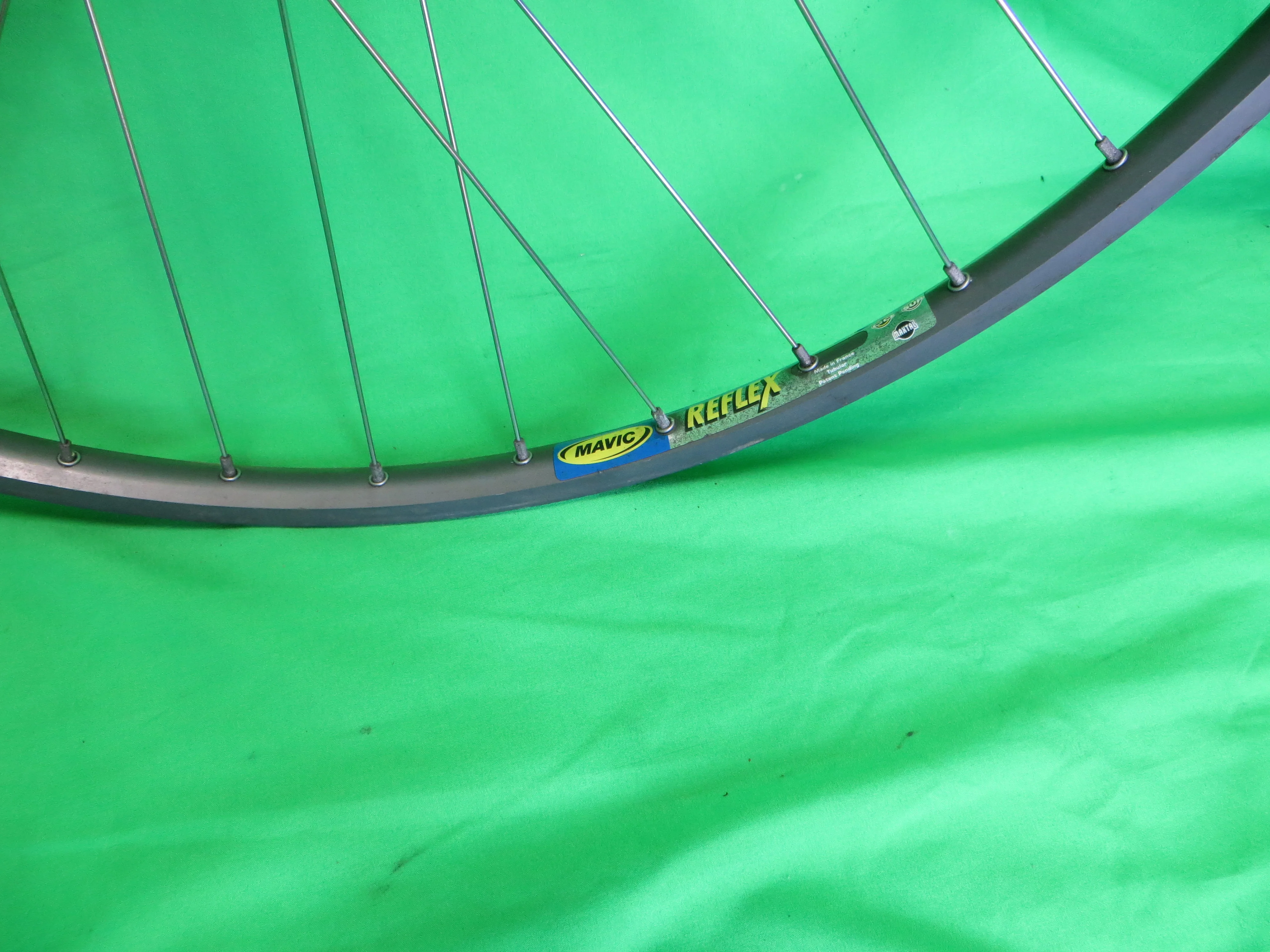 Mavic Reflex 700c Tubular 36H rim, Suzue Pro Max NJS 100mm/9mm Front Hub Built by Makino (24120105) - Image 6