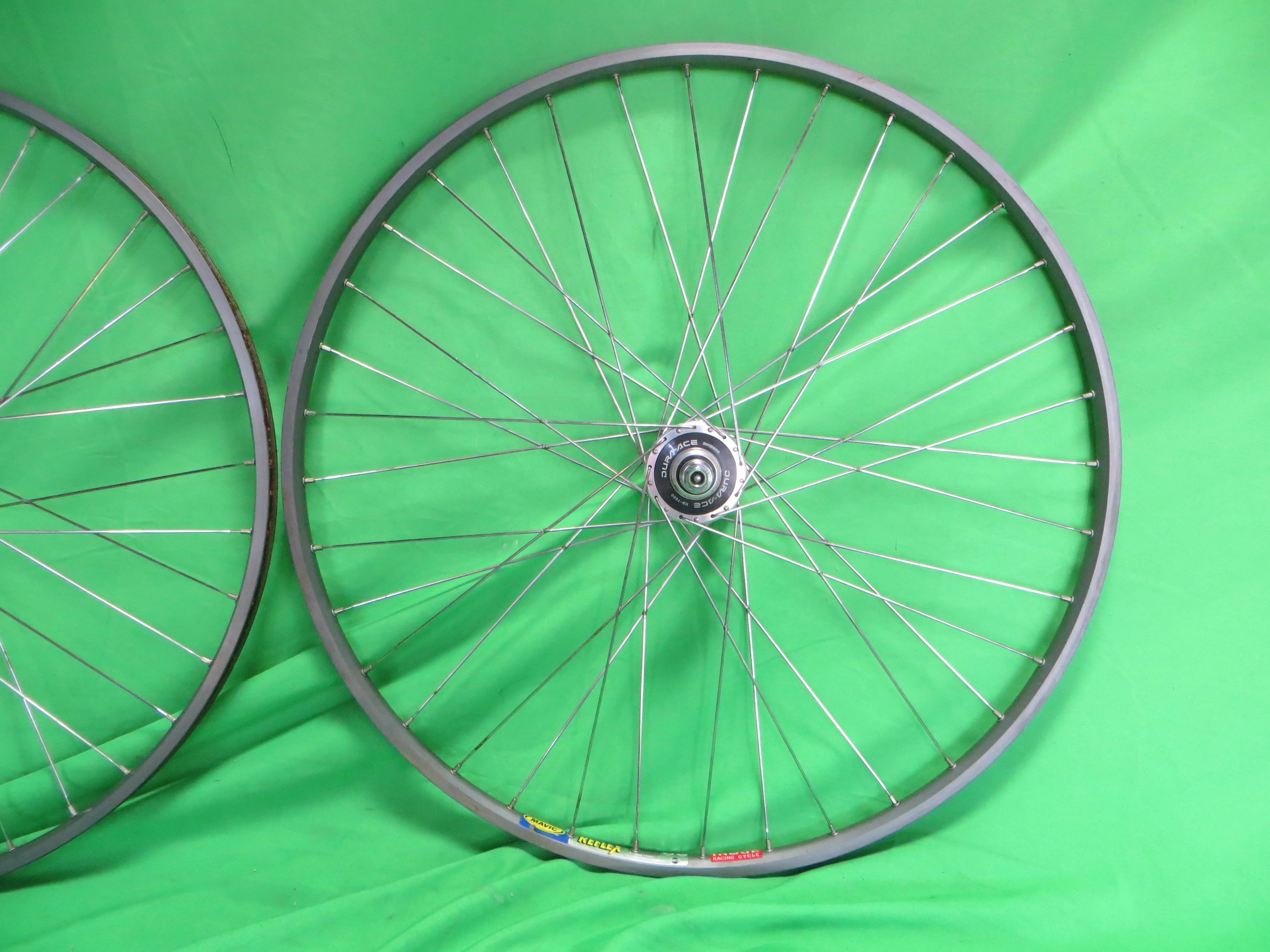 Mavic Reflex 700c Tubular Rims, Shimano Dura Ace HB-7600 NJS hubs 36H 120mm (26021502) - Image 8