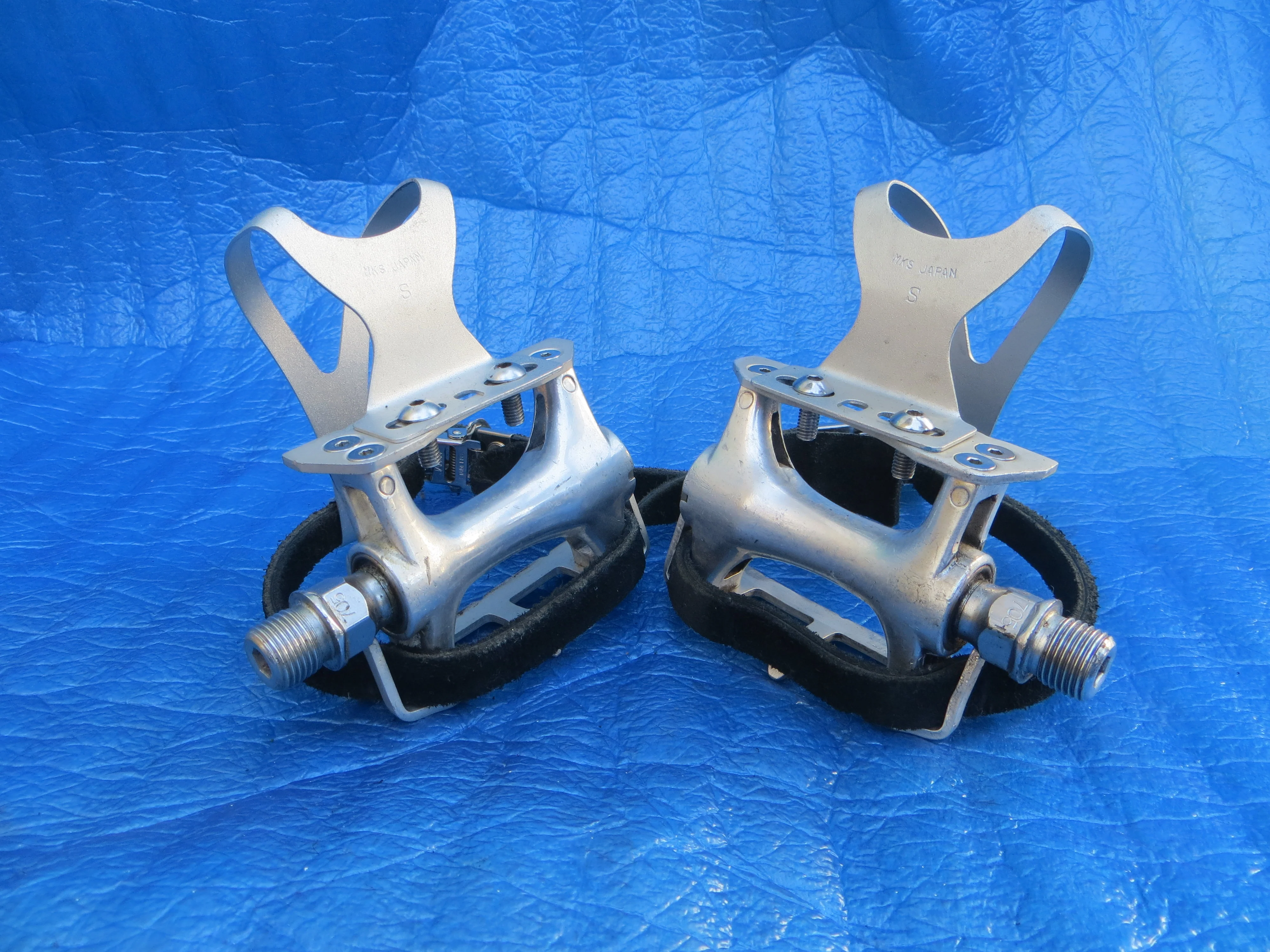 MKS Royal Nuevo NJS Pedals , MKS AA S-size NJS Clips and MKS Fit-α Sports NJS Toe Straps (25120114) - Image 3