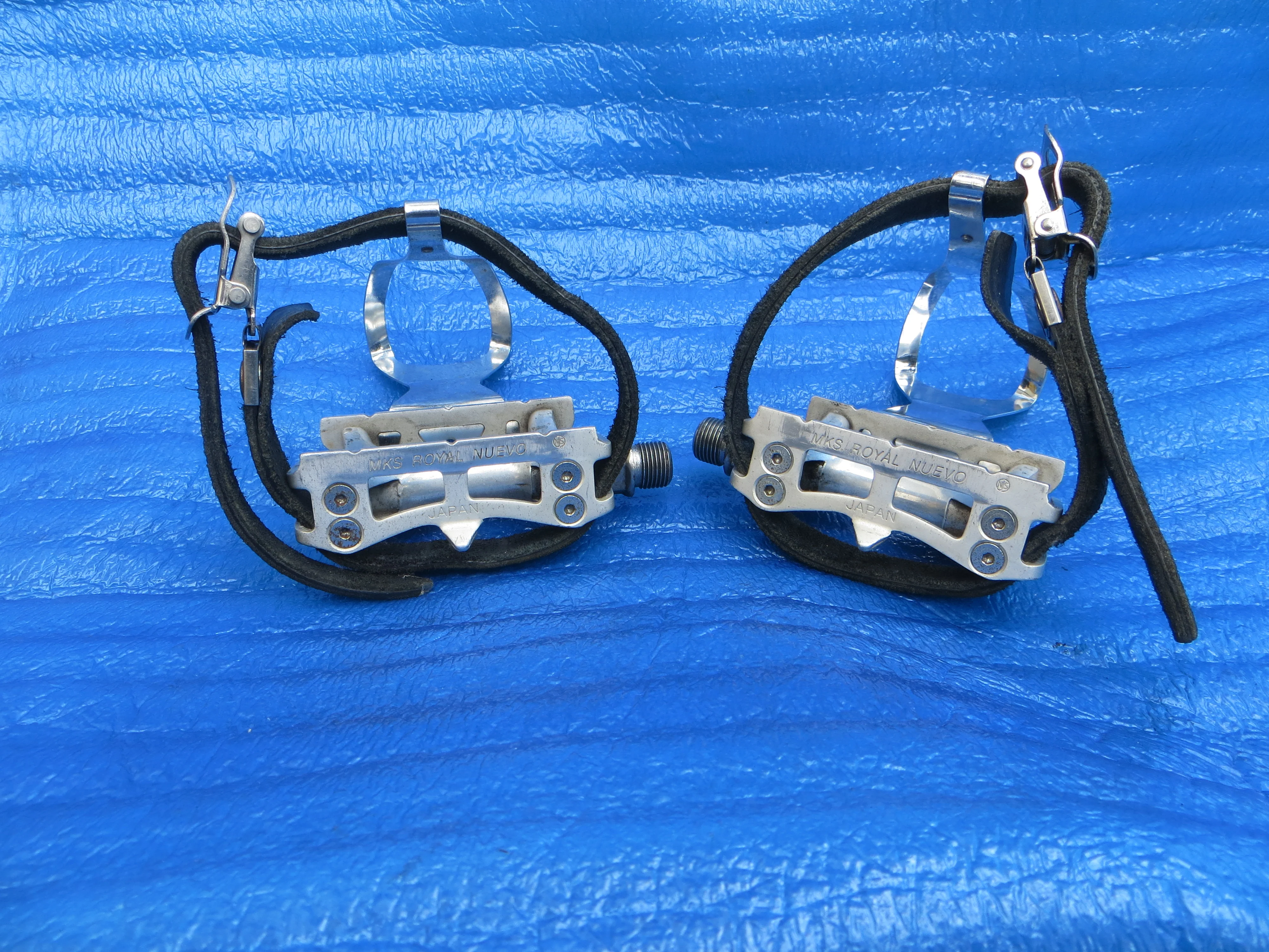 MKS Royal Nuevo NJS Pedals , MKS NJS M-size Steel Clips and MKS Fit-α Sports NJS Toe Straps (26022403)