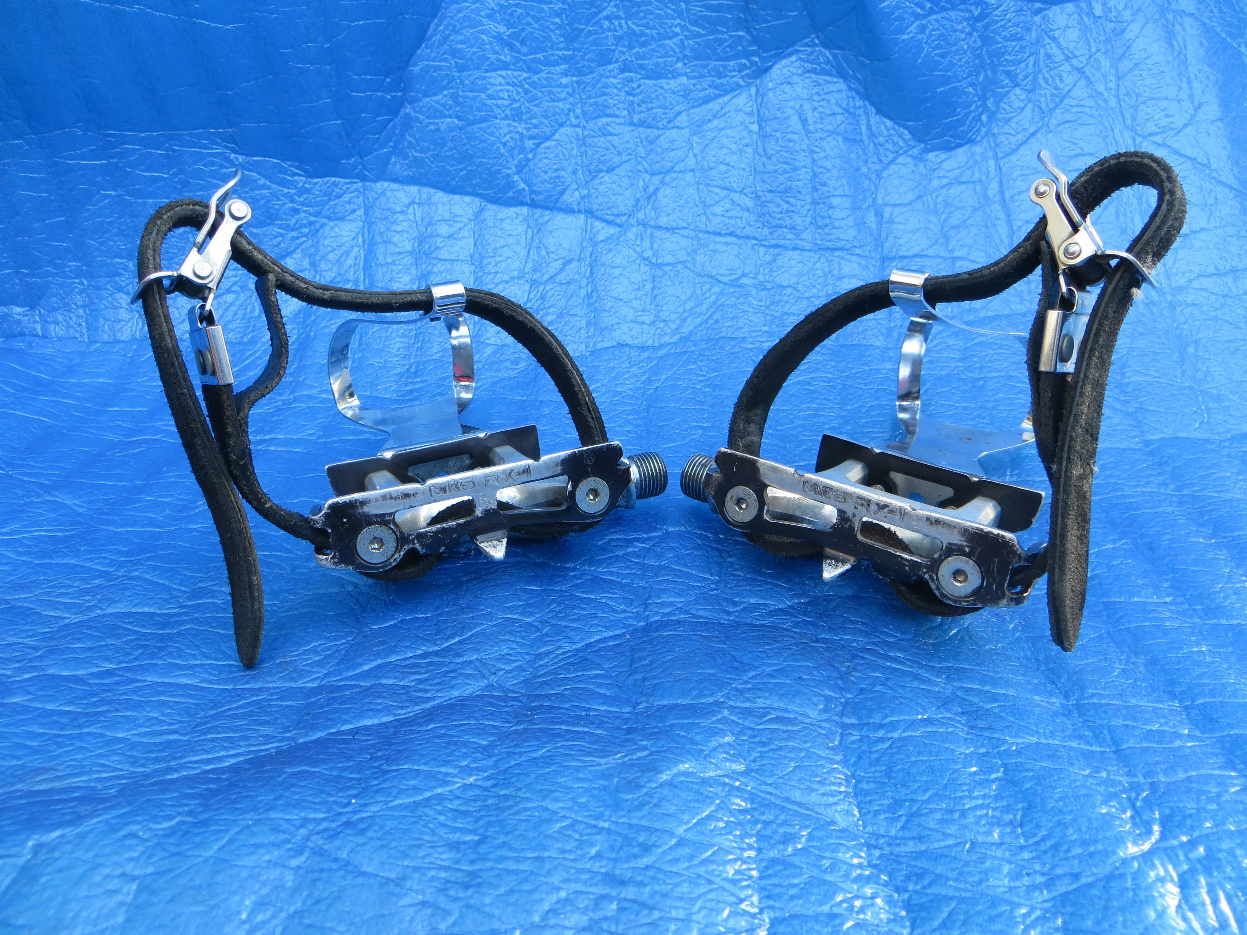 MKS RX-1 NJS Pedals , MKS Steel S-size NJS Clips and MKS Fit-α Sports NJS Toe Straps (25120113)