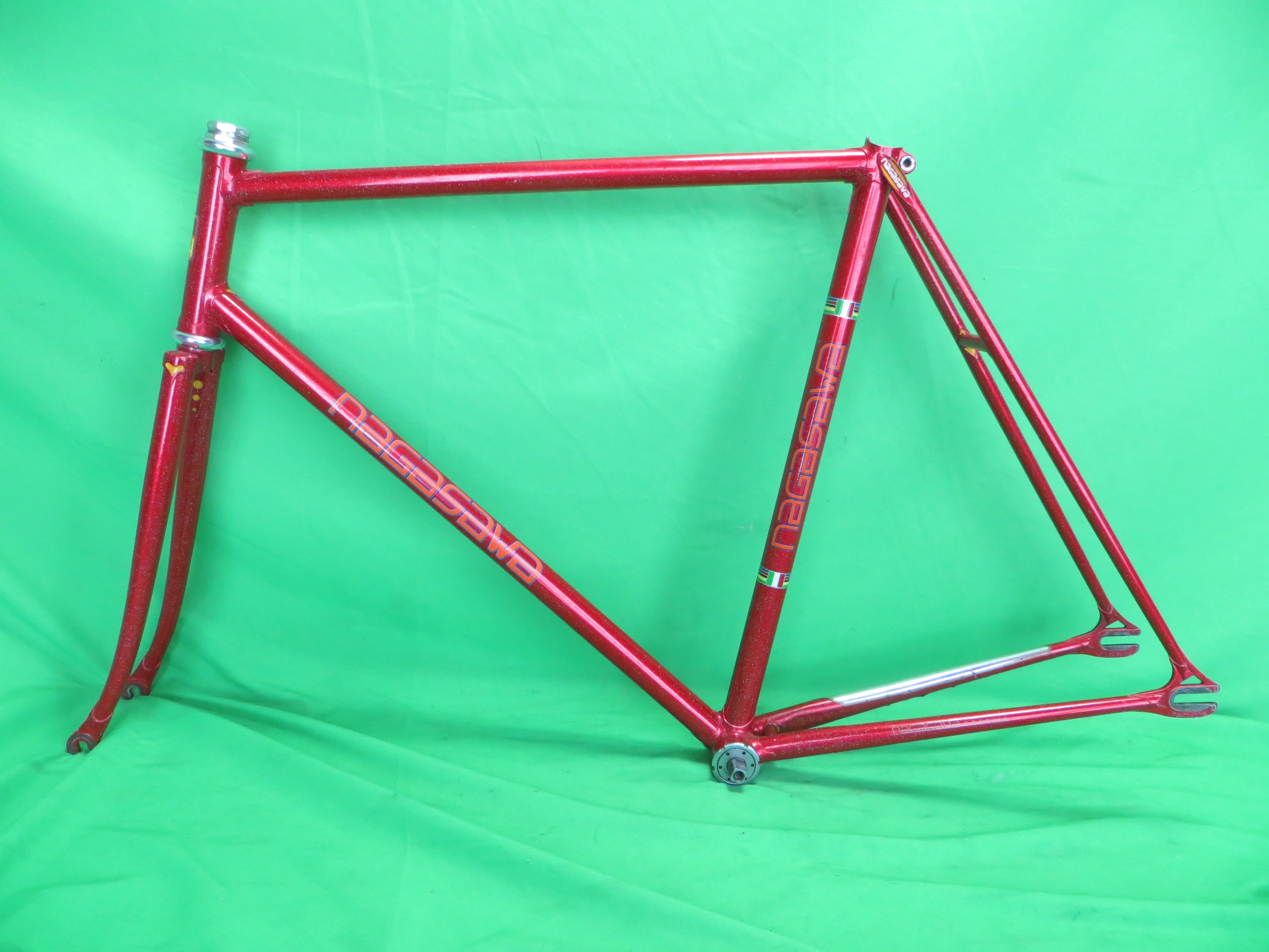 Nagasawa // Red Metallic with rainbow flake // 54.5cm #2