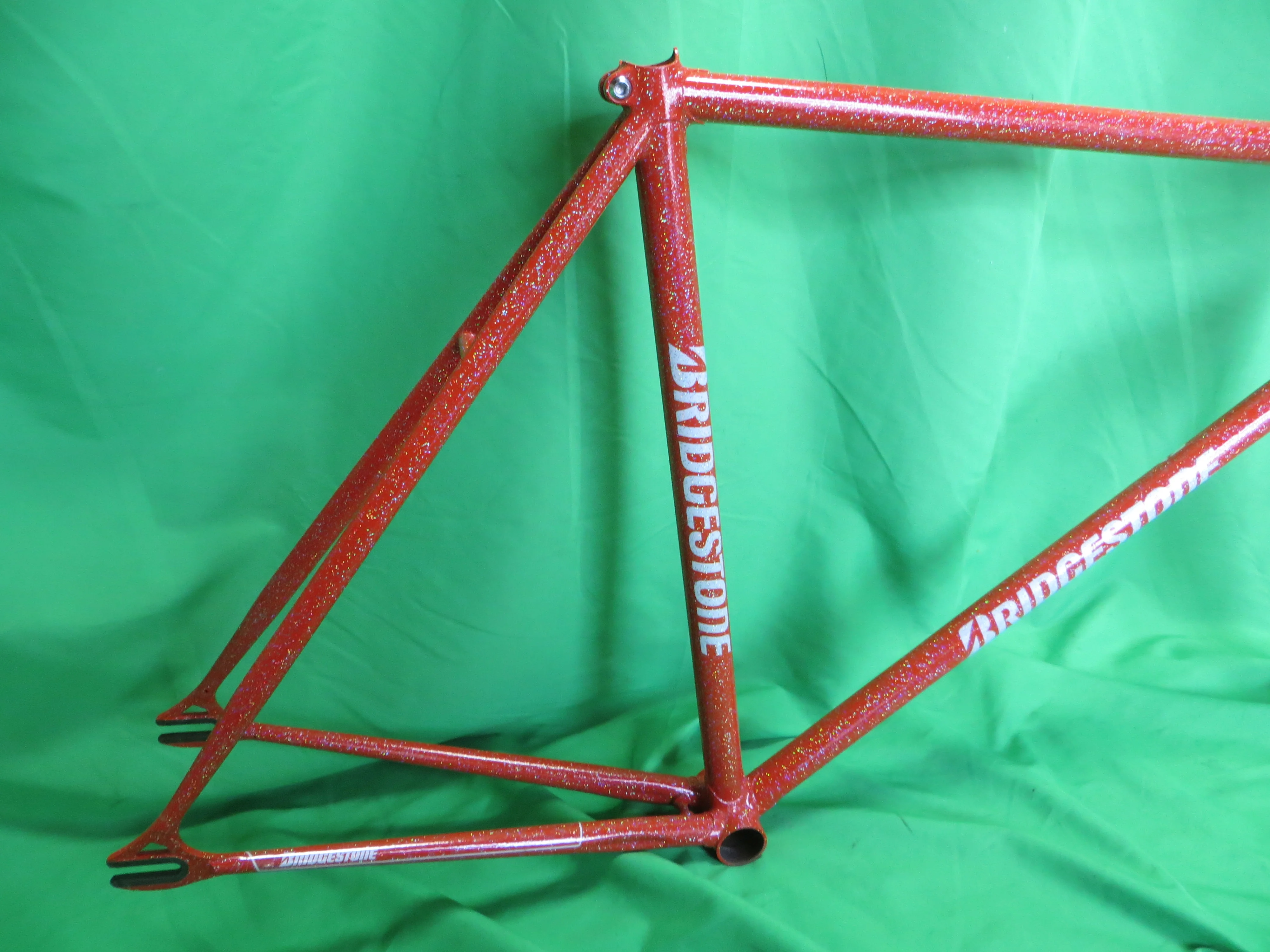 Never Used Bridgestone Columbus Max Fork // Orange with Super Rainbow Flake 54cm - Image 14