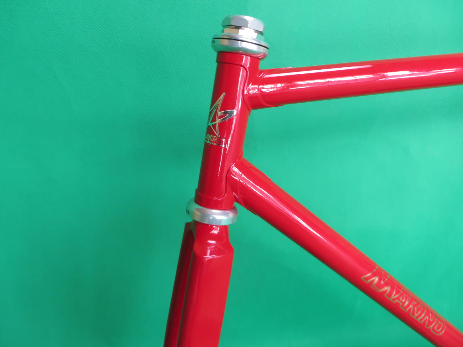 Never Used Makino Columbus Max Fork/  Reynolds 631 // Red / Black Fade // 52.5cm - Image 2